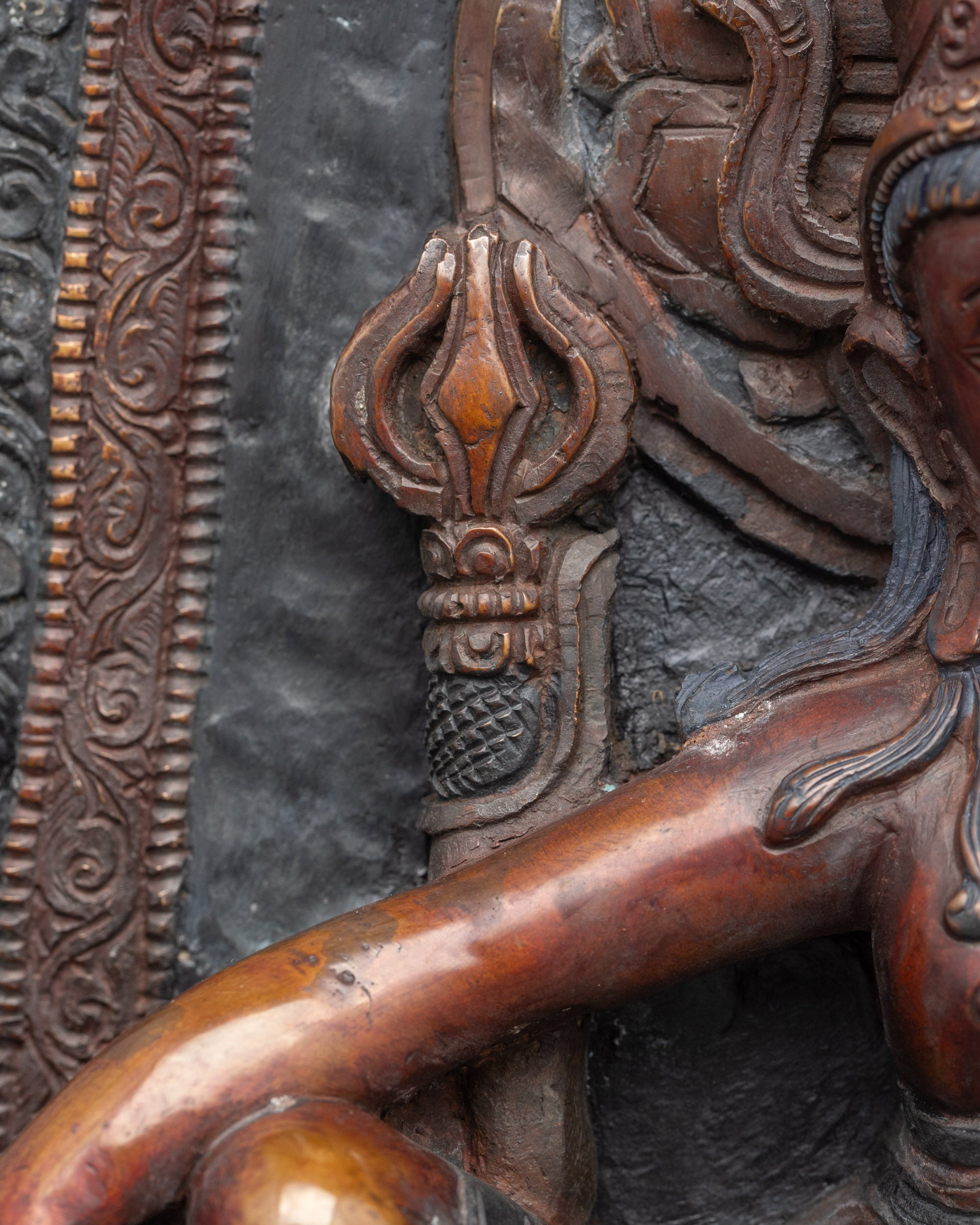 Lokeshwor Copper Statue | Oxidized Antique Finish Figurine