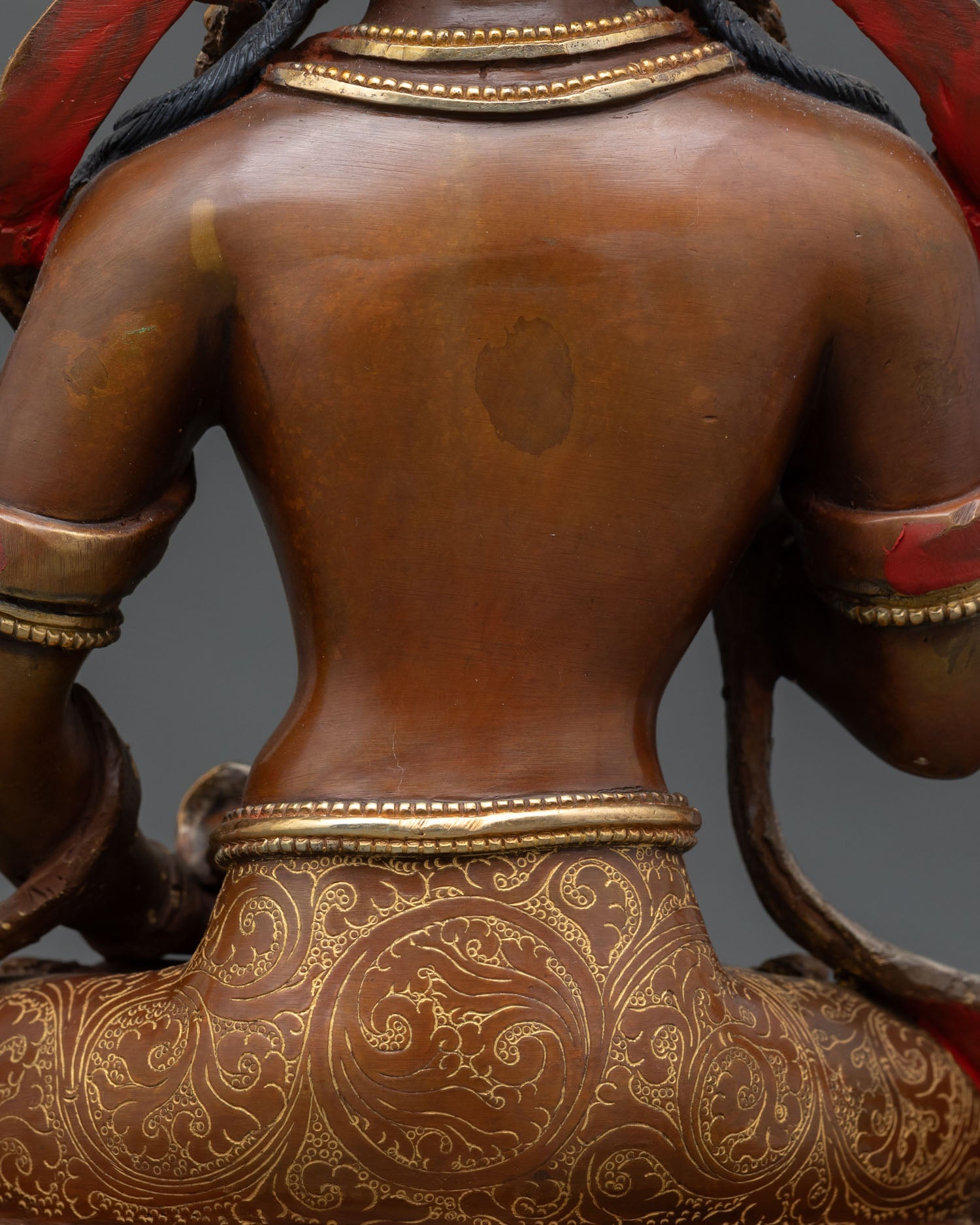 Authentic Vajrasattva Statue | Oxidized Copper Sculpture