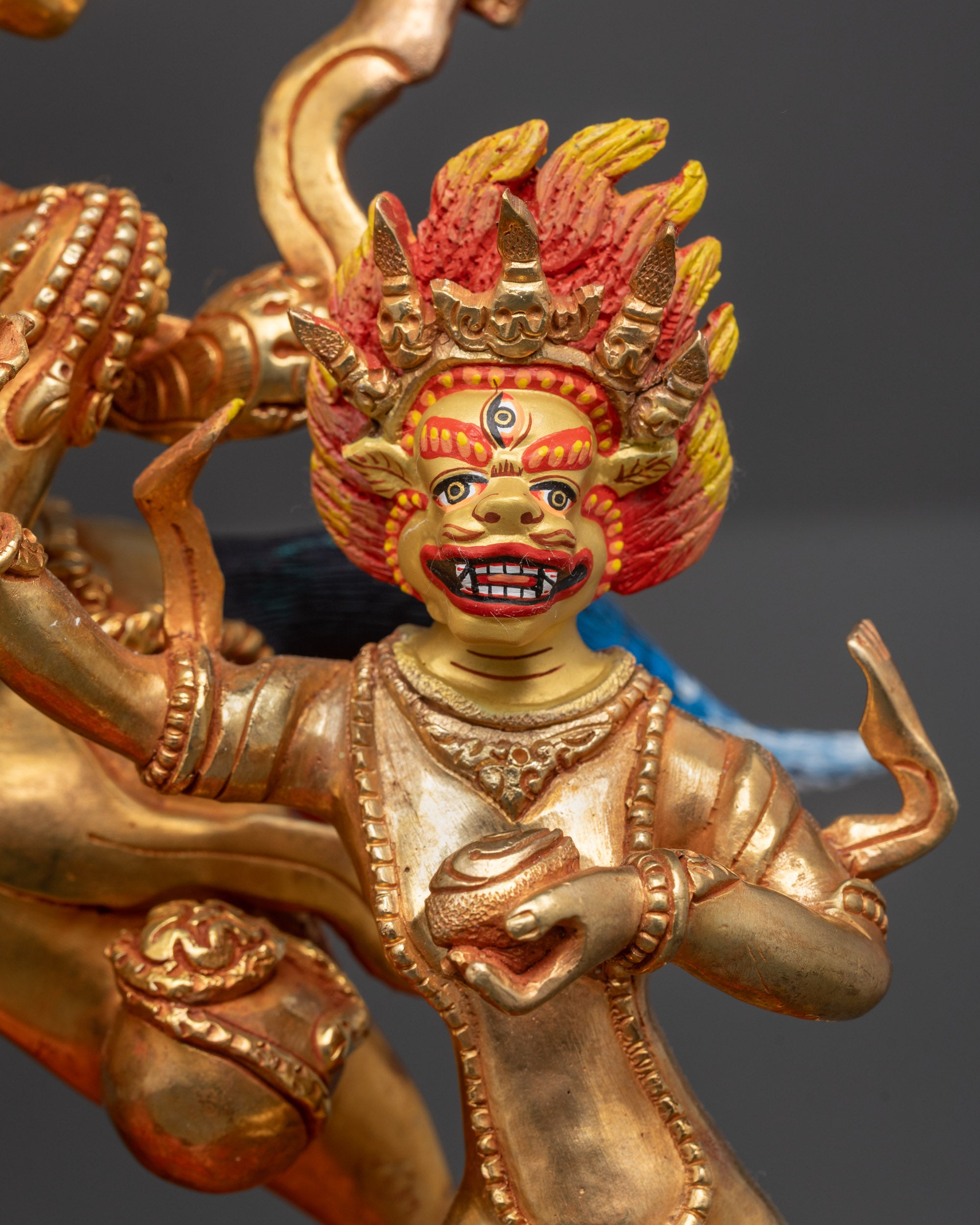 Fierce Protector Goddess Palden Lhamo Statue | Tibetan Buddhist Art