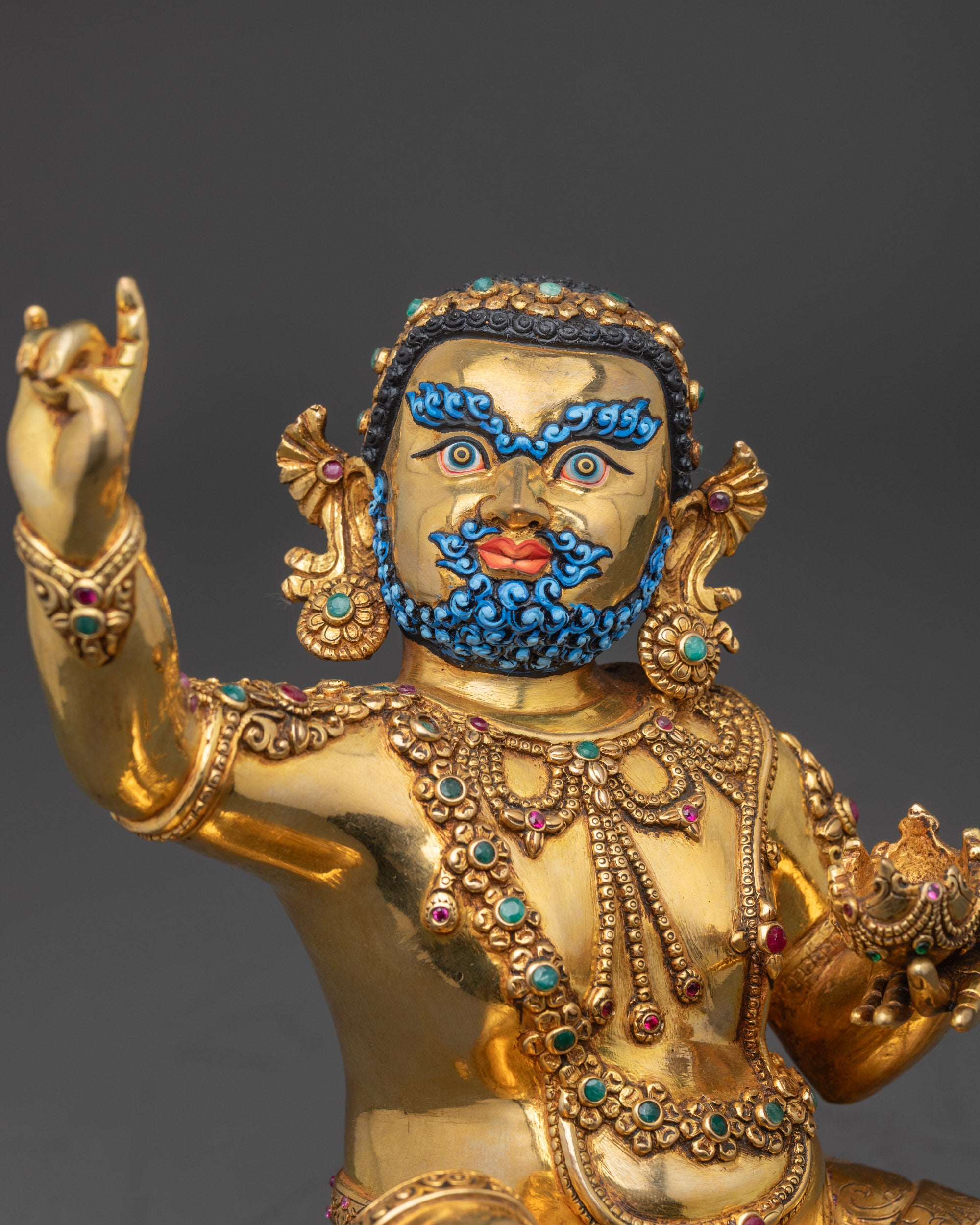 Mahasiddha Virupa Statue | Traditional Himalayan Buddhist Sage Sculpture