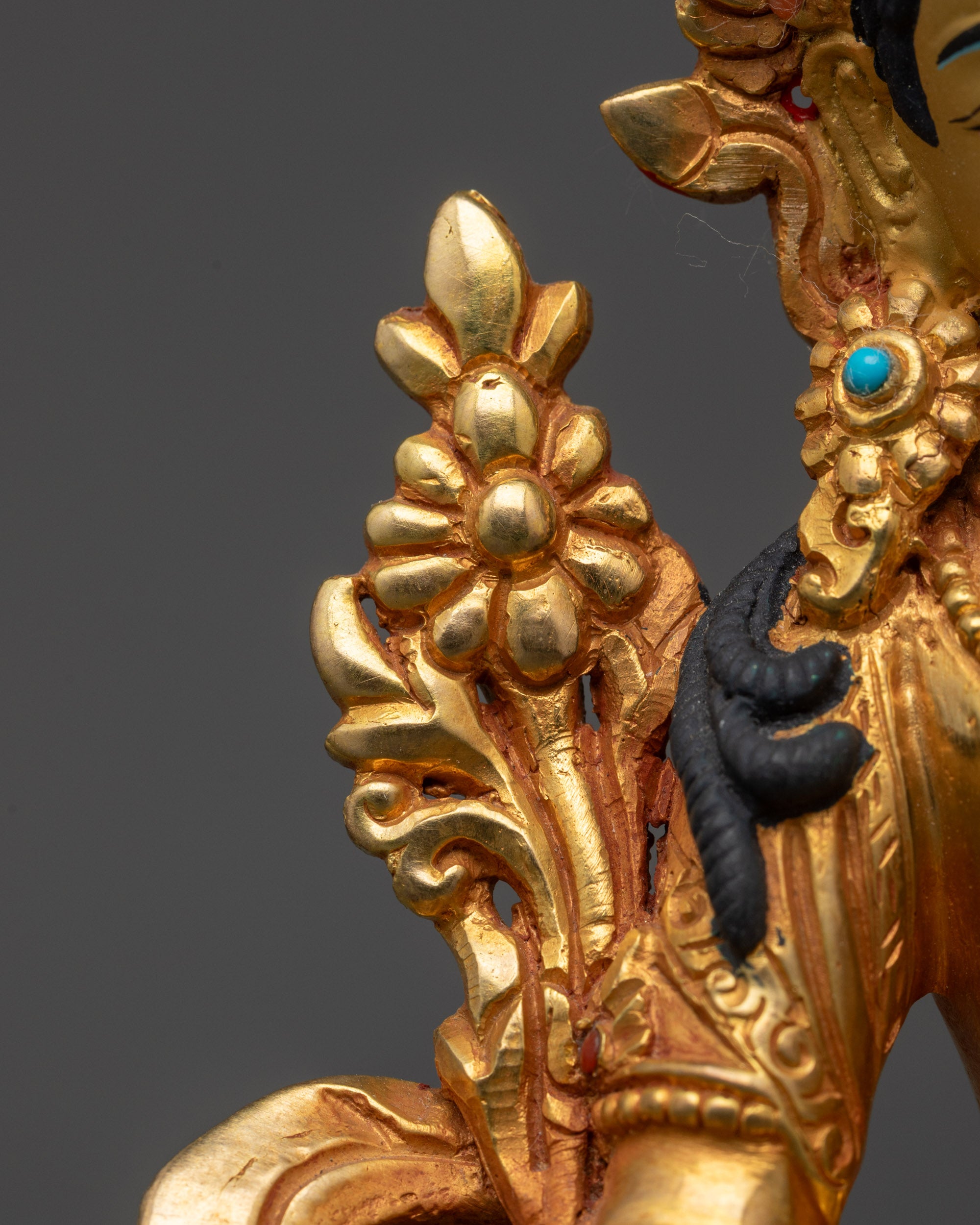 Sacred Green Tara Sculpture | Nepalese Buddhist Statue for Devotion