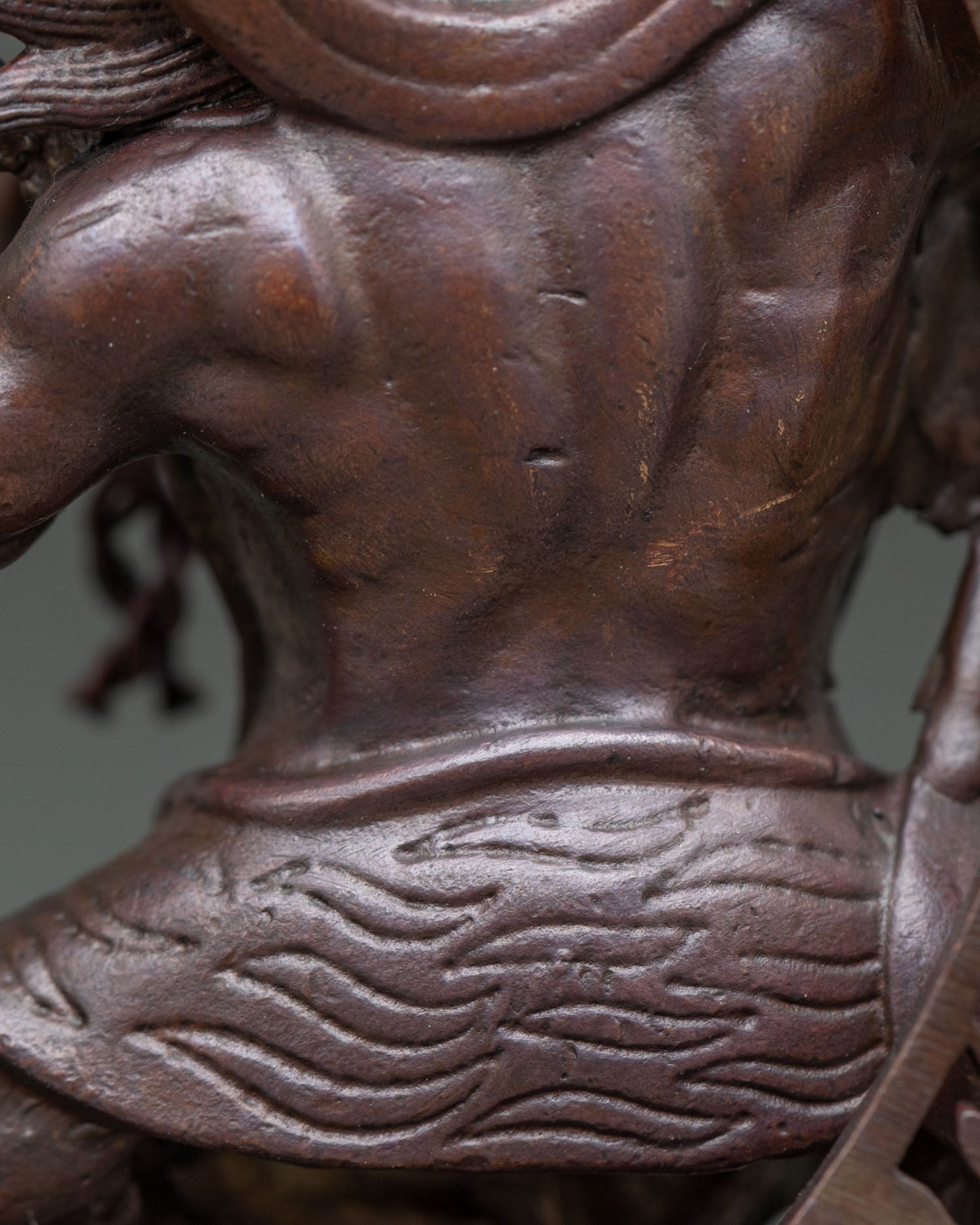 Oxidized Vajrapani Statue | Authentic Himalayan Sculpture