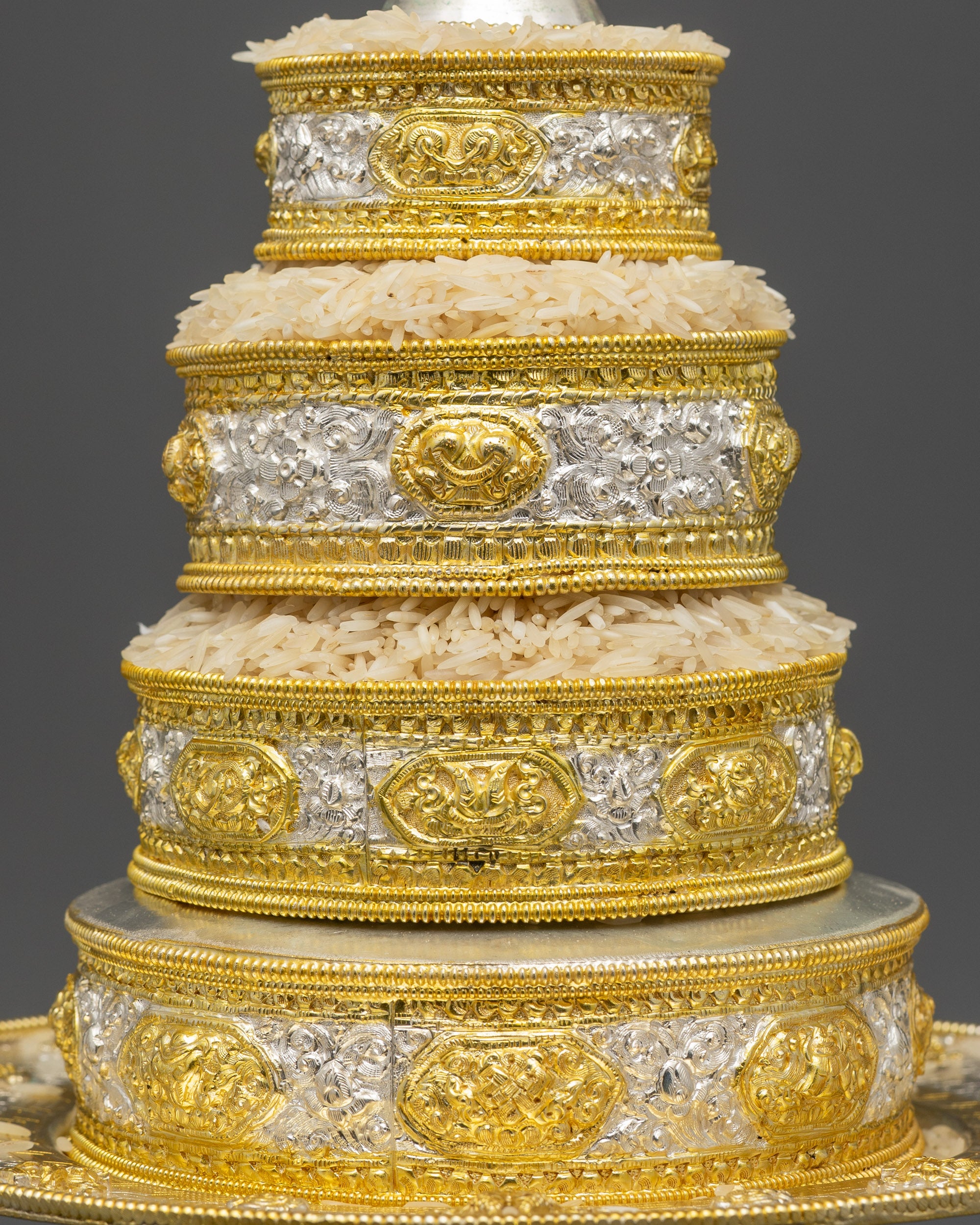 5-inch Handcrafted Tibetan Mandala | Sacred Copper Offering for Altars