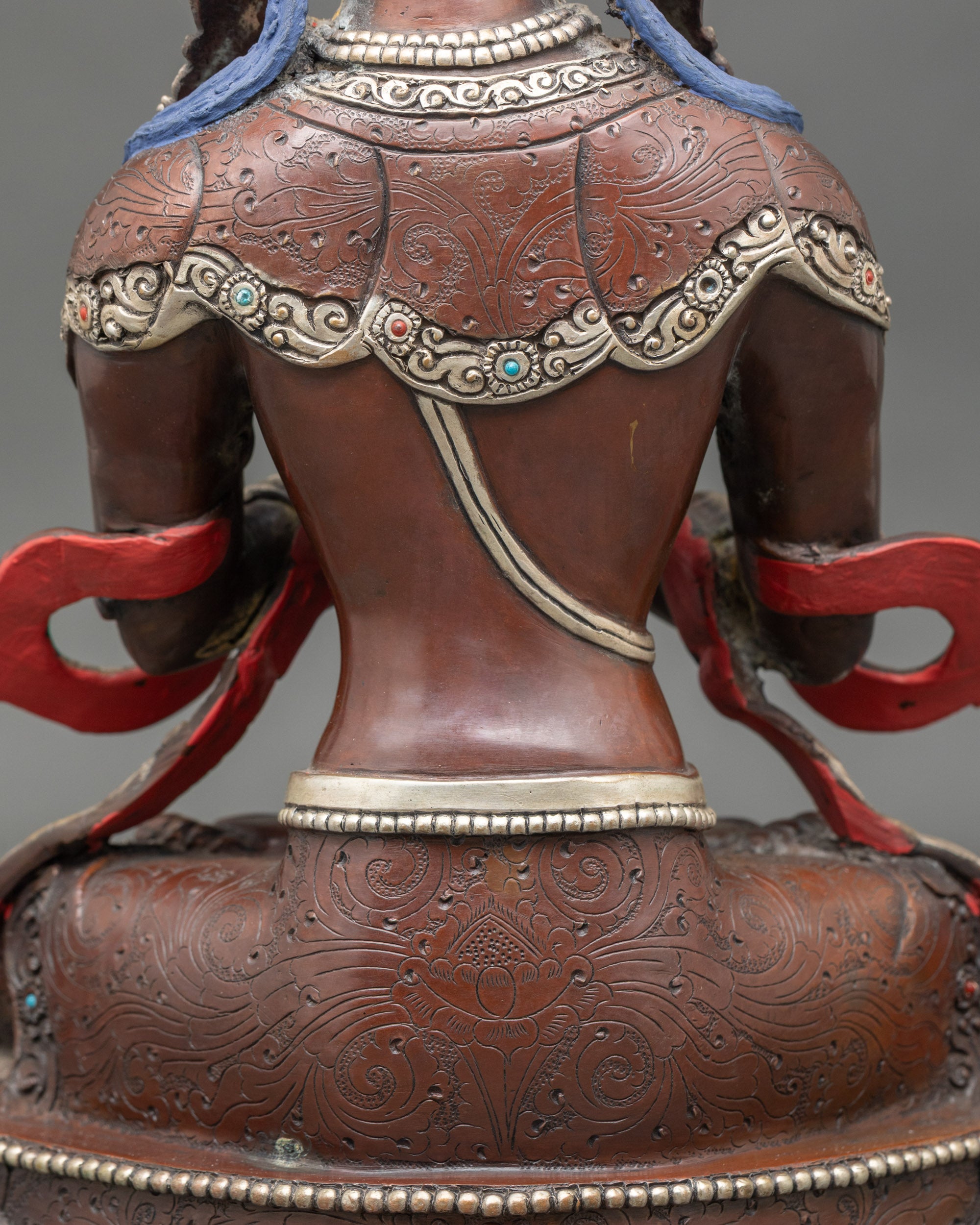 Vajradhara Statue for Home Shrine | Lost-Wax Copper Buddha with Gold Detailing