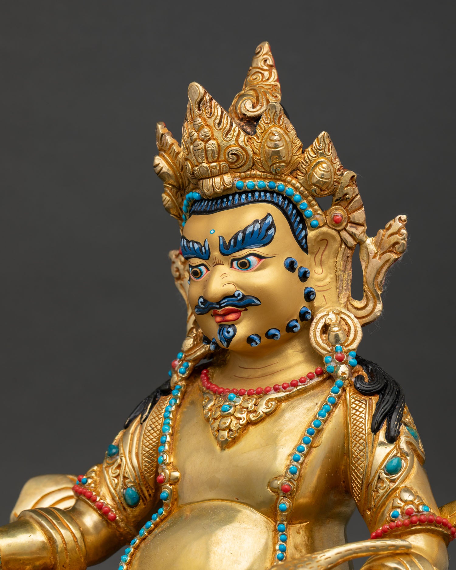 Dzambhala Statue | Buddhist Prosperity Deity Artwork