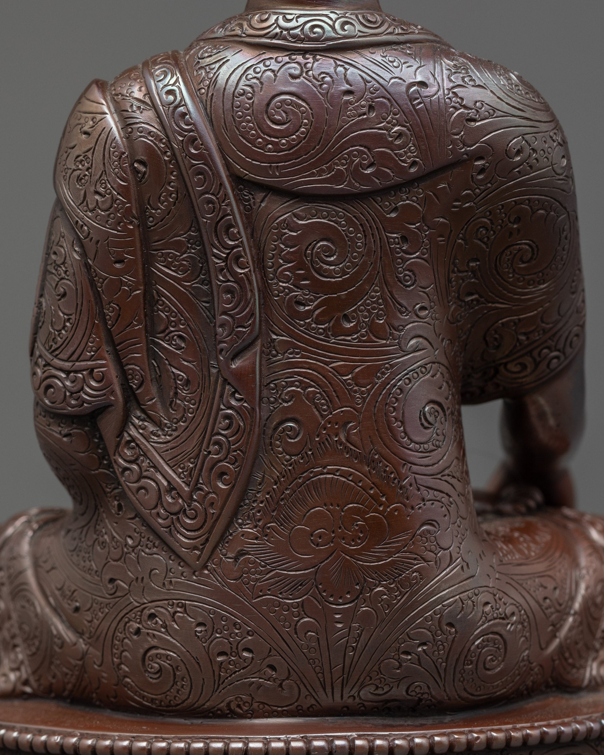 Oxidized Buddha Mitrugpa Statue | Buddhist Sculpture from Nepal