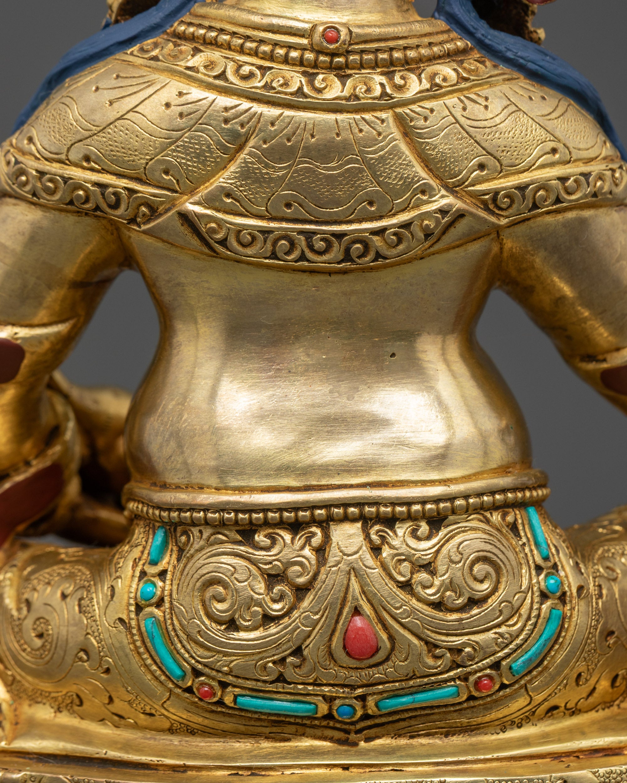 Deity of Wealth Yellow Jambhala Statue | Spiritual Wealth Guardian