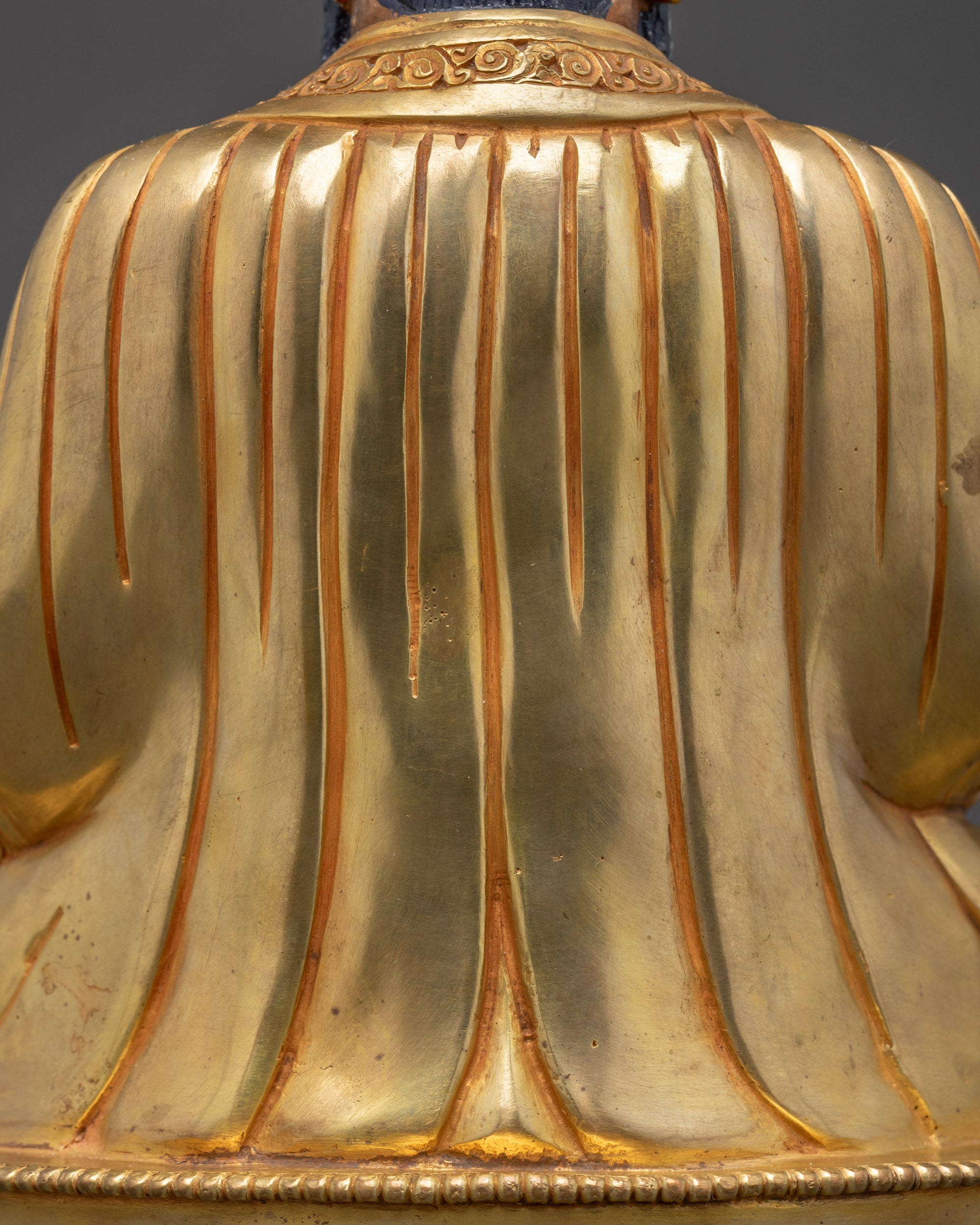 Divine Guru Shapdum Statue | 24K Gold-Gilded Buddhist Master Figure