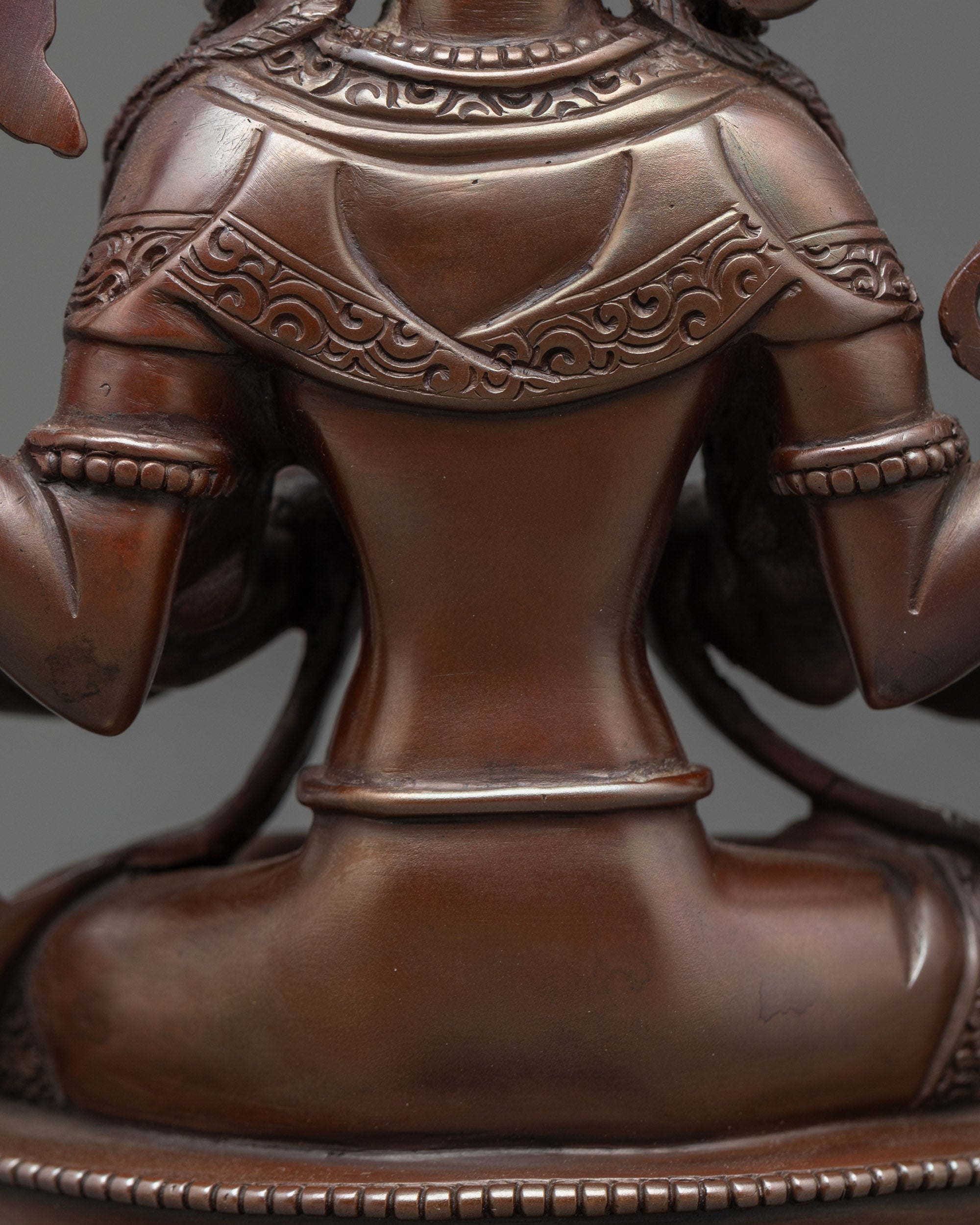 Avalokiteshvara Chenrezig Statue | Oxidized Sacred Tibetan Buddhist Art