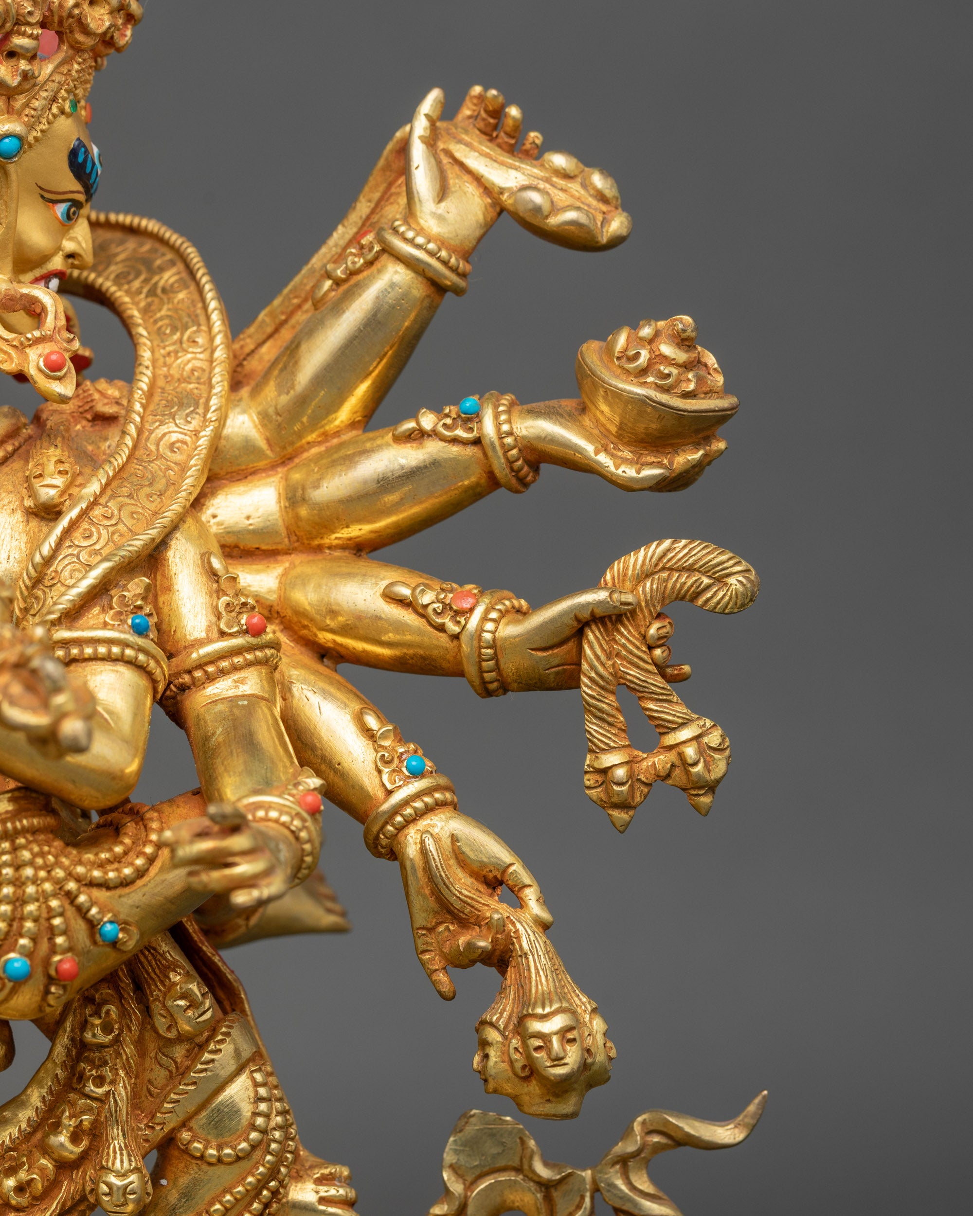 Khorlo Demchog Statue | Handcrafted Tantra Guardian of Sacred Energy