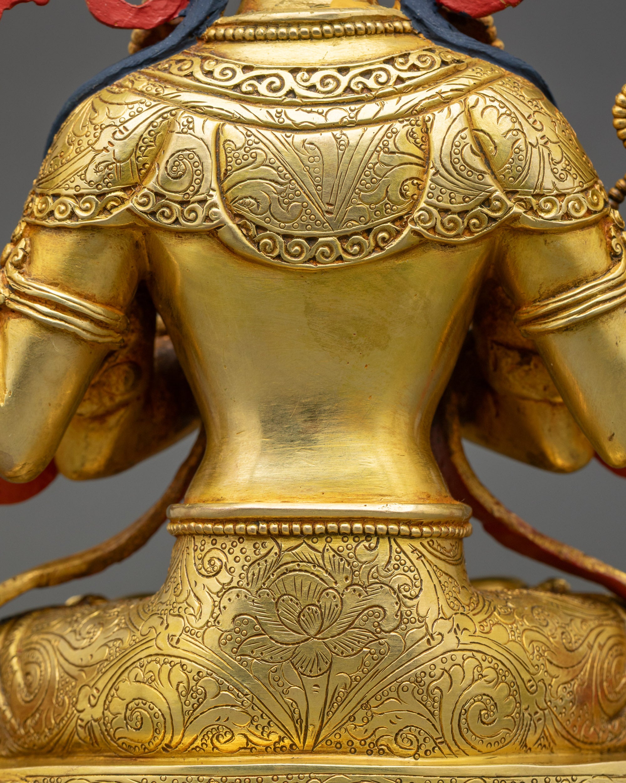 Handmade Chenrezig Statue | Traditional Tibetan Buddhist Artwork