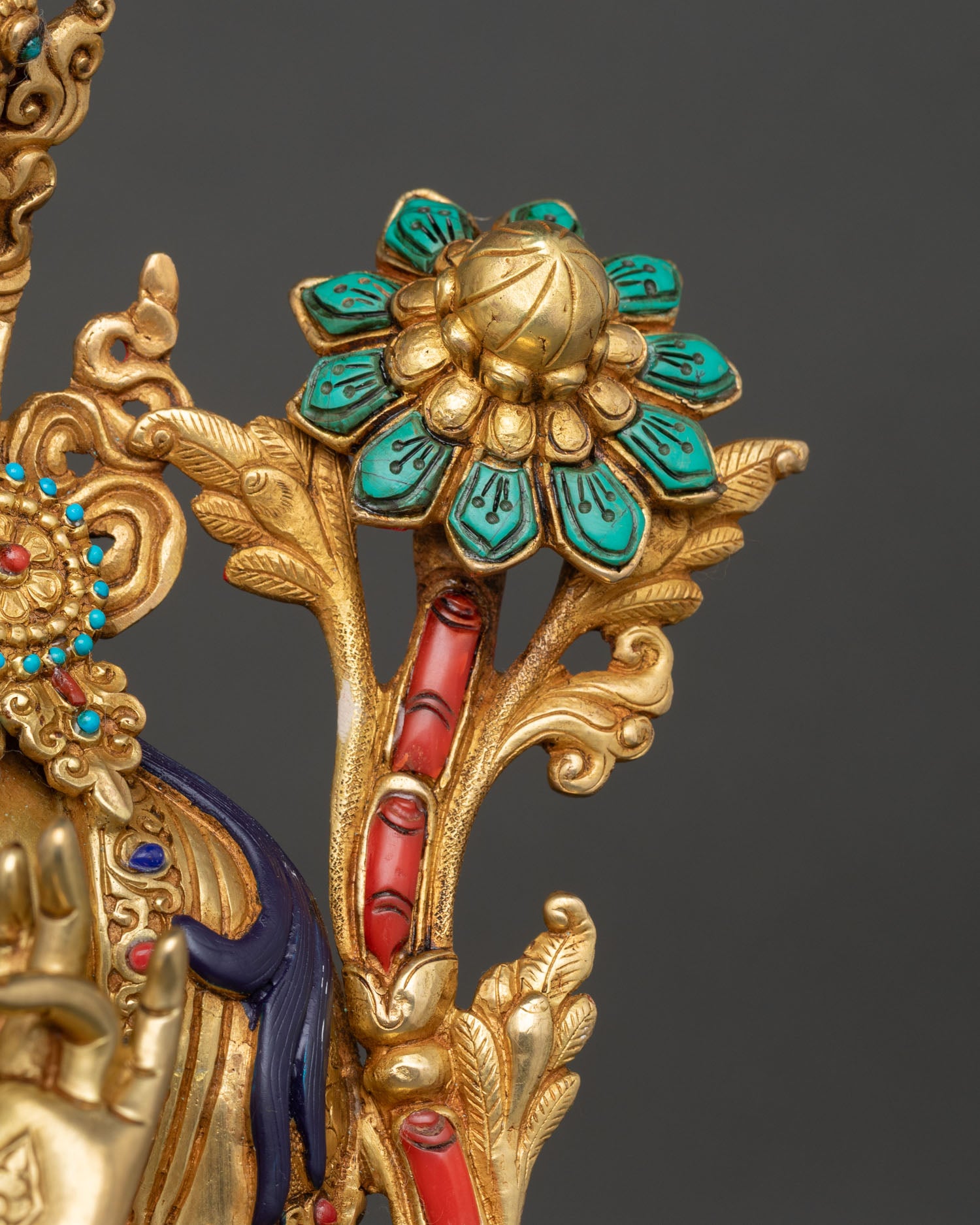 Excellent Green Tara Statue – Goddess of Swift Protection