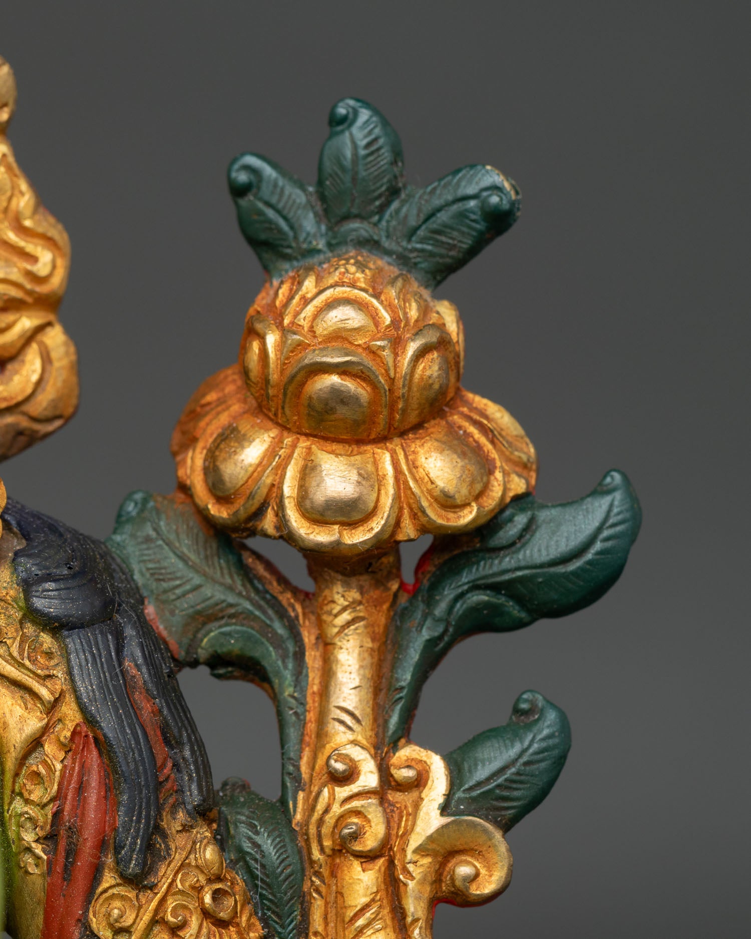 Green Tara Goddess Sculpture | Authentic Nepalese Artwork