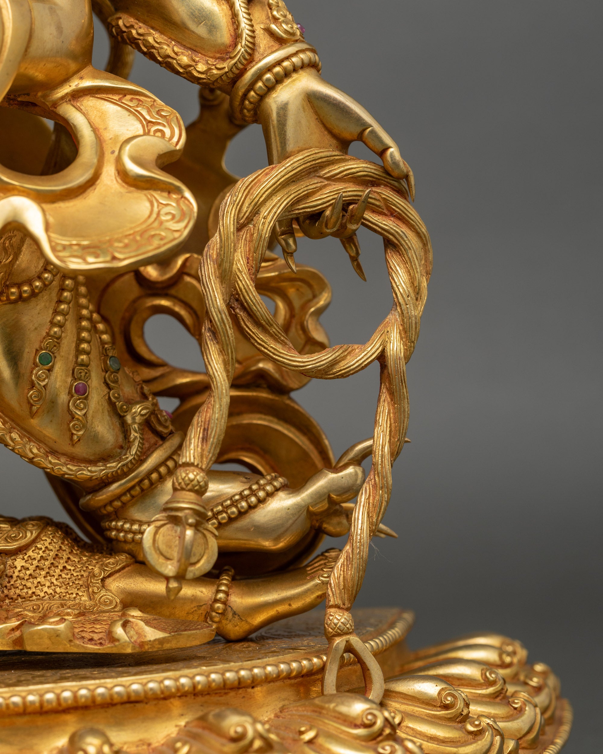 Six-Armed Mahakala Statue | Fierce Buddhist Protector Mahakala Sculpture