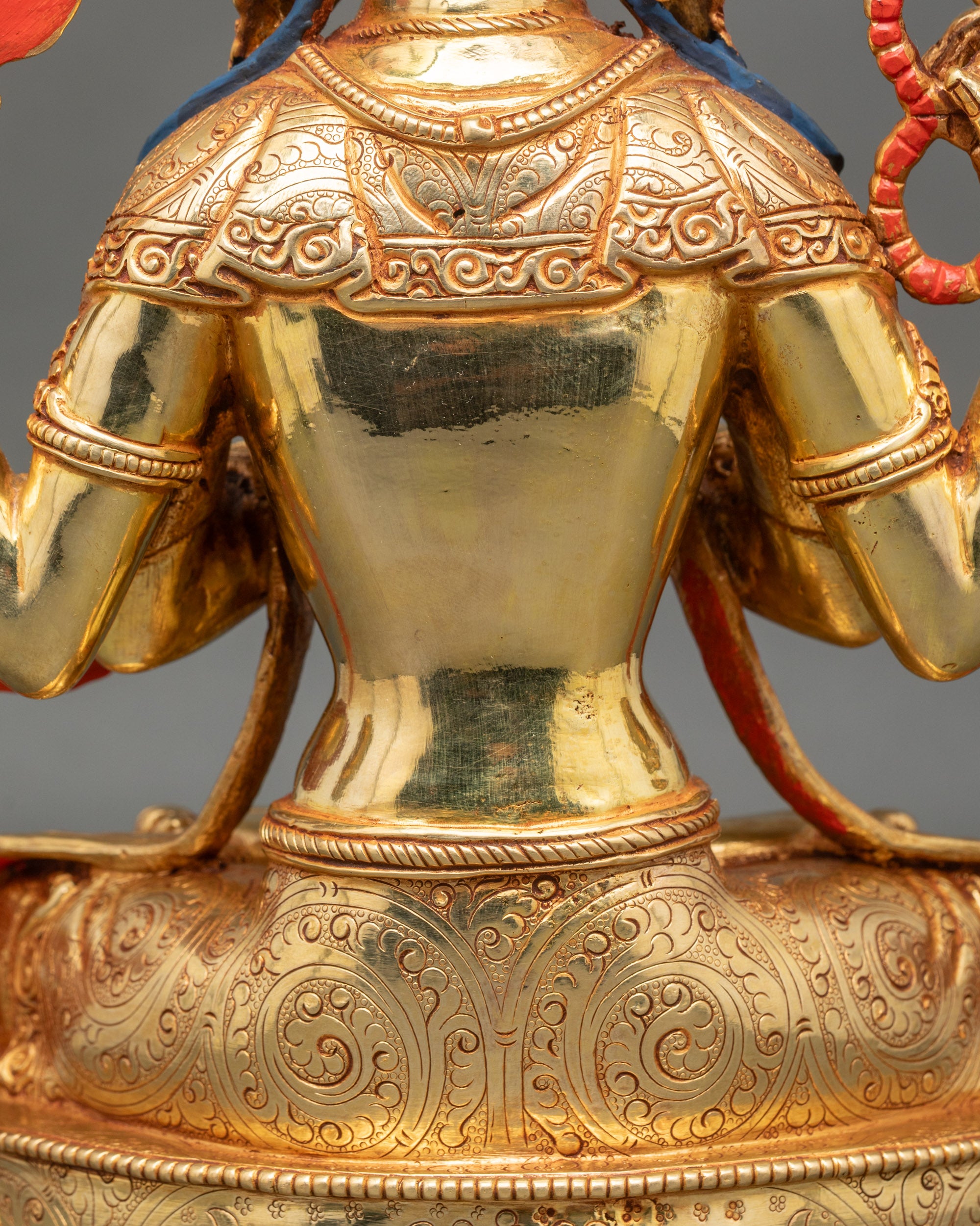 Four-Arm Chenrezig Statue | Handmade in Nepal Avalokiteshvara Sculpture