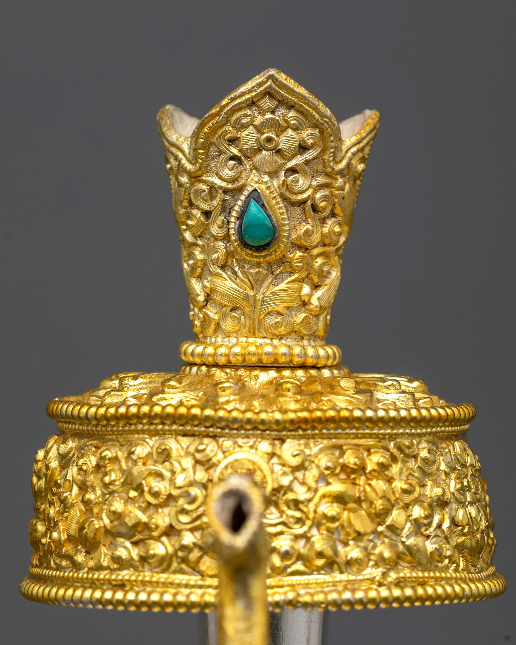 Tibetan Bhumba Offering Vase Set | Ritual Copperware for Ceremonies