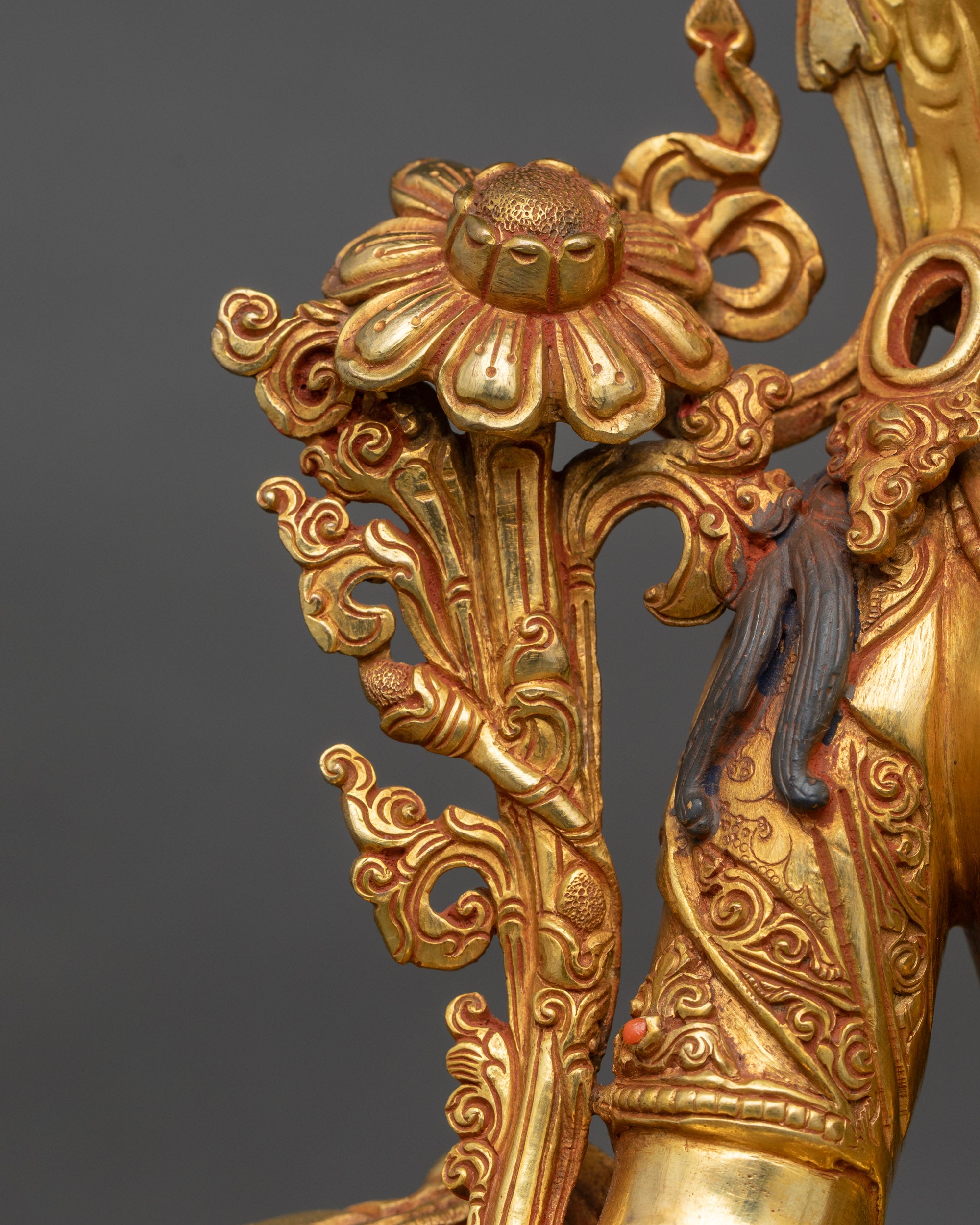 Blessed Green Tara Figurine | Handcrafted Nepalese Artwork