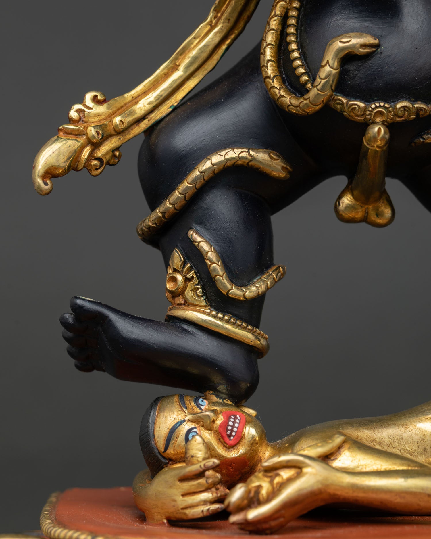 Black Dzambhala Statue | Traditional Buddhist Craftsmanship