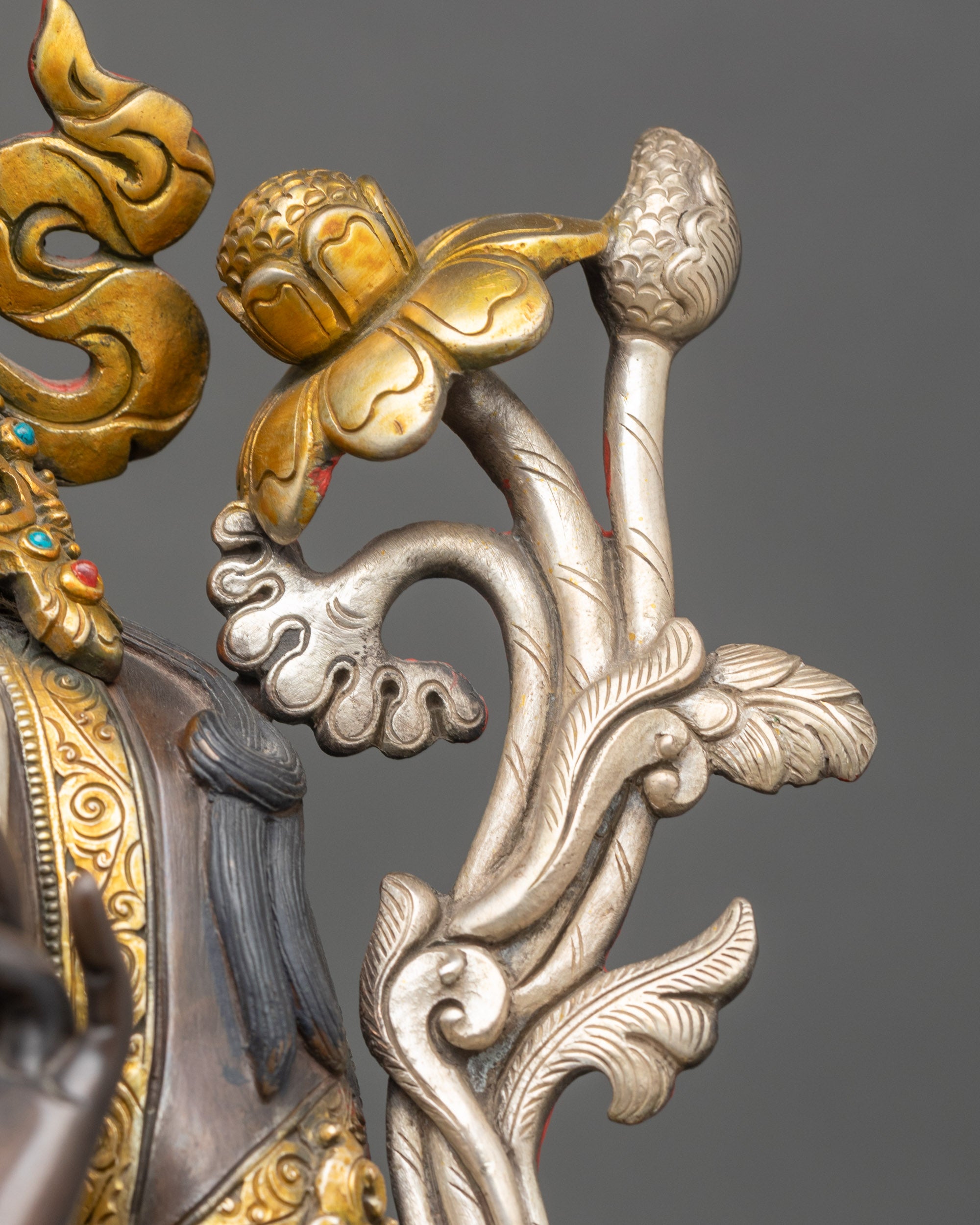 Green Tara Buddha Statue | Handcrafted Nepalese Copper Figurine for Meditation