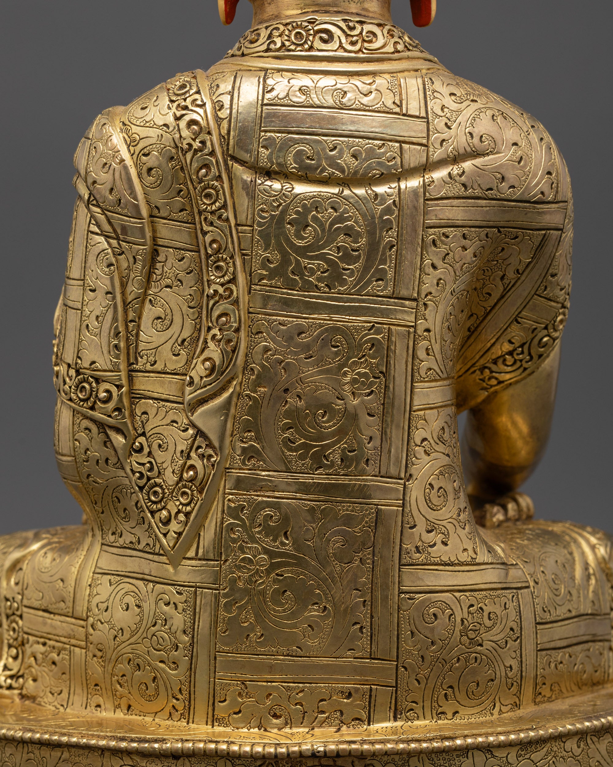 Tibetan Shakyamuni Buddha Statue | Traditional Himalayan Art Nepal