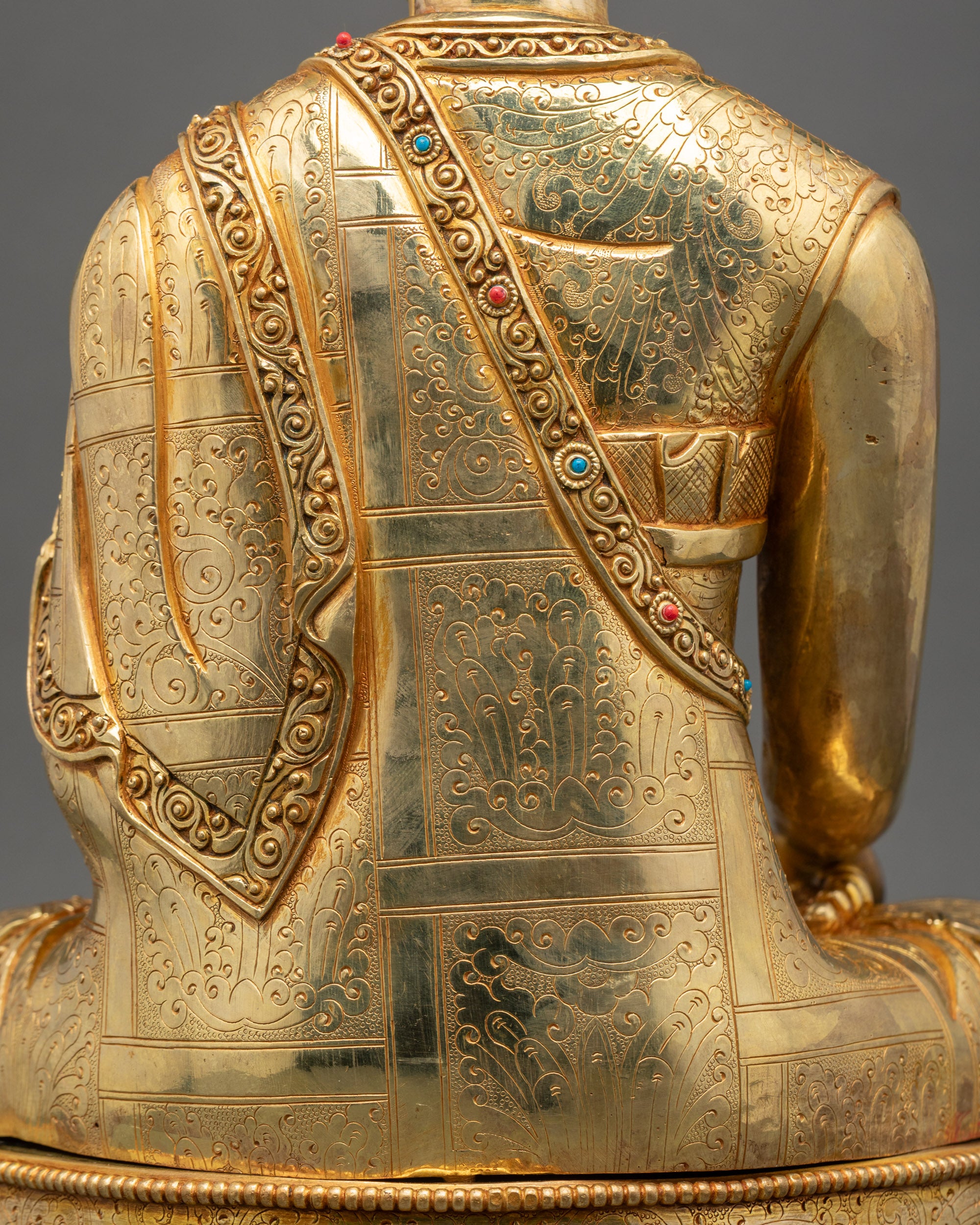 Buddhist Lama Jigten Sumgon Statue | Handmade Tibetan Sculpture Nepal