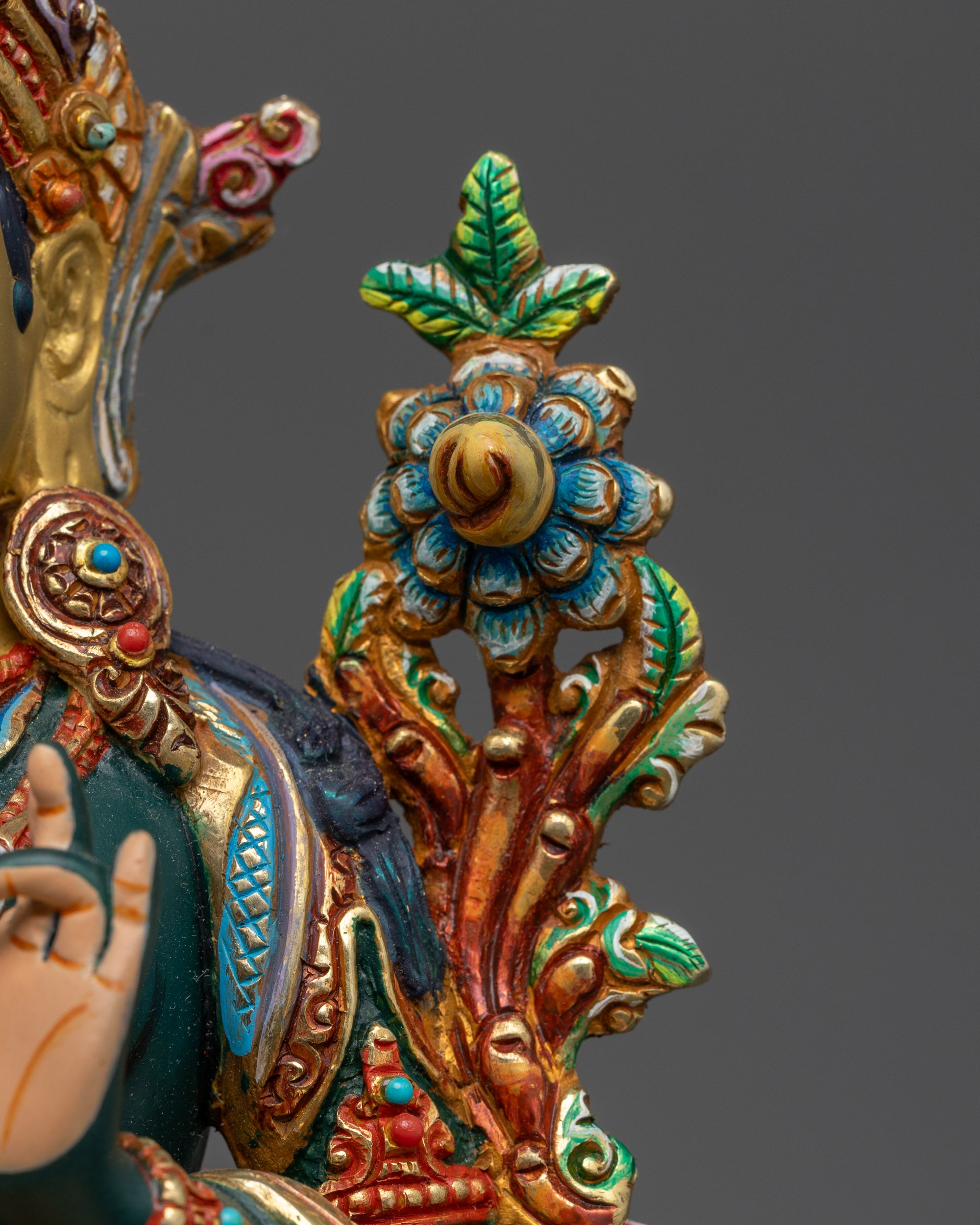 Beautifully Detailed Green Tara Statue | Art for Spiritual Enlightenment