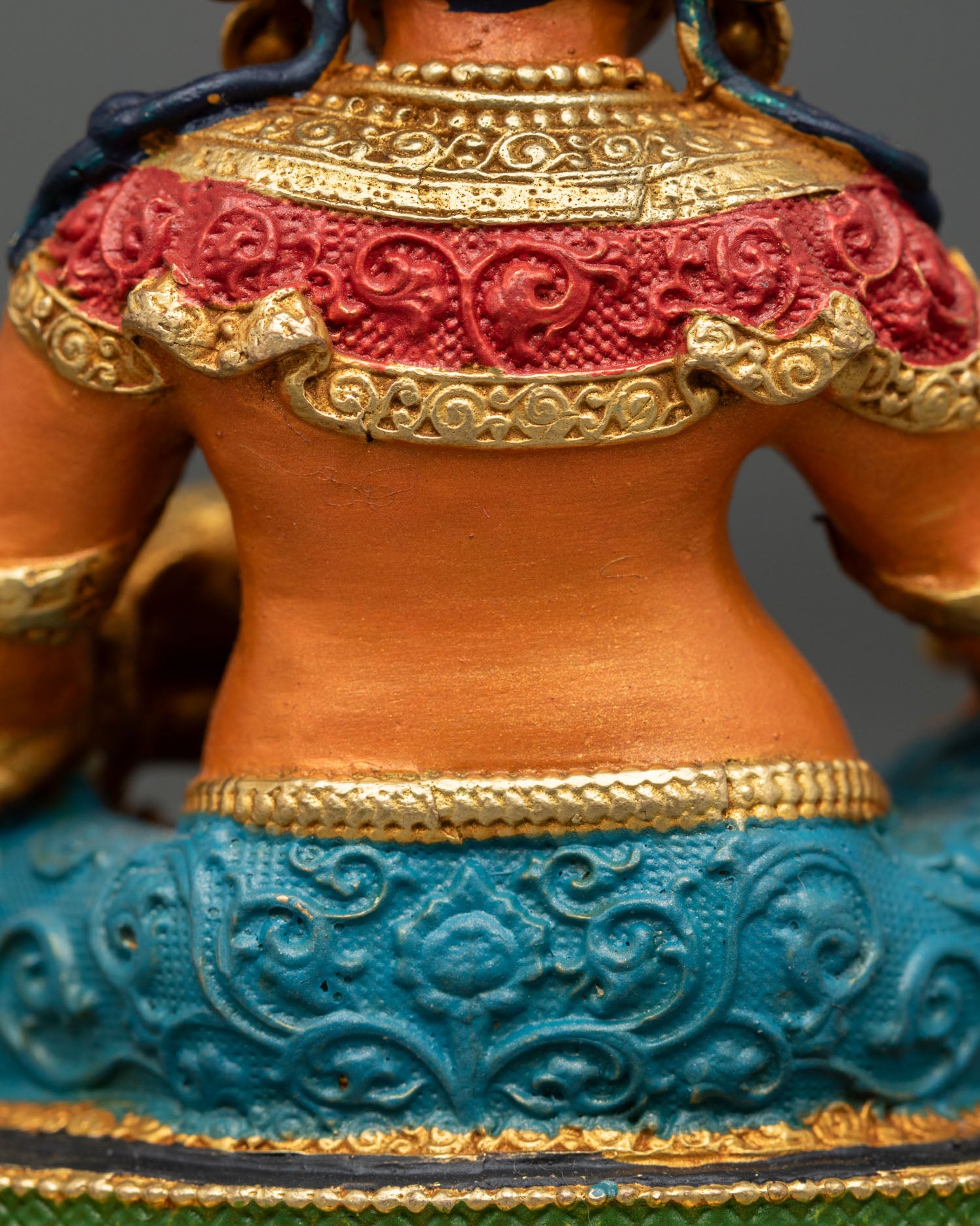 Dzambhala Statue | Handmade Buddhist Wealth Deity Sculpture Nepal