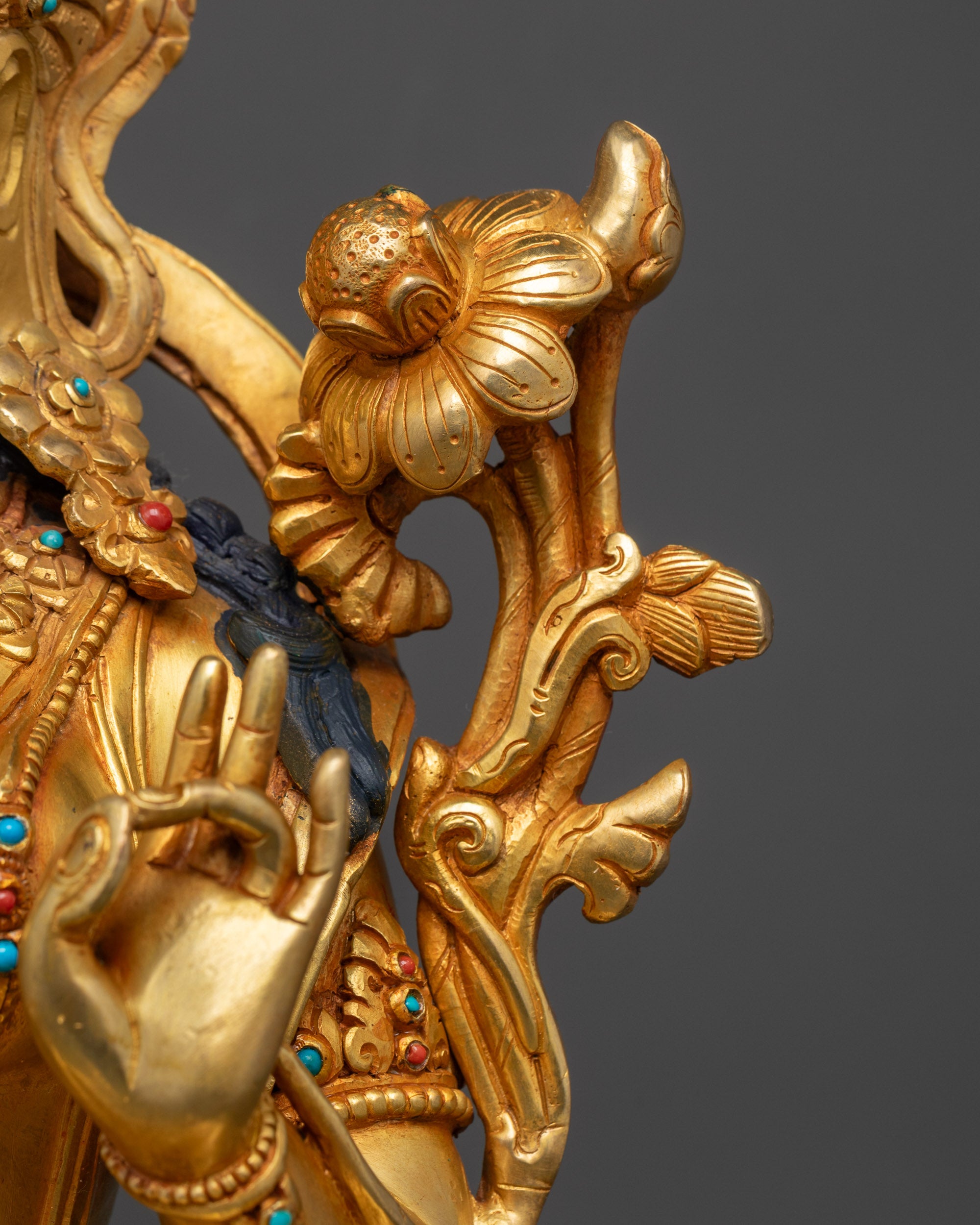 Liberator Green Tara Statue | Nepalese Handicraft for Spiritual Altar