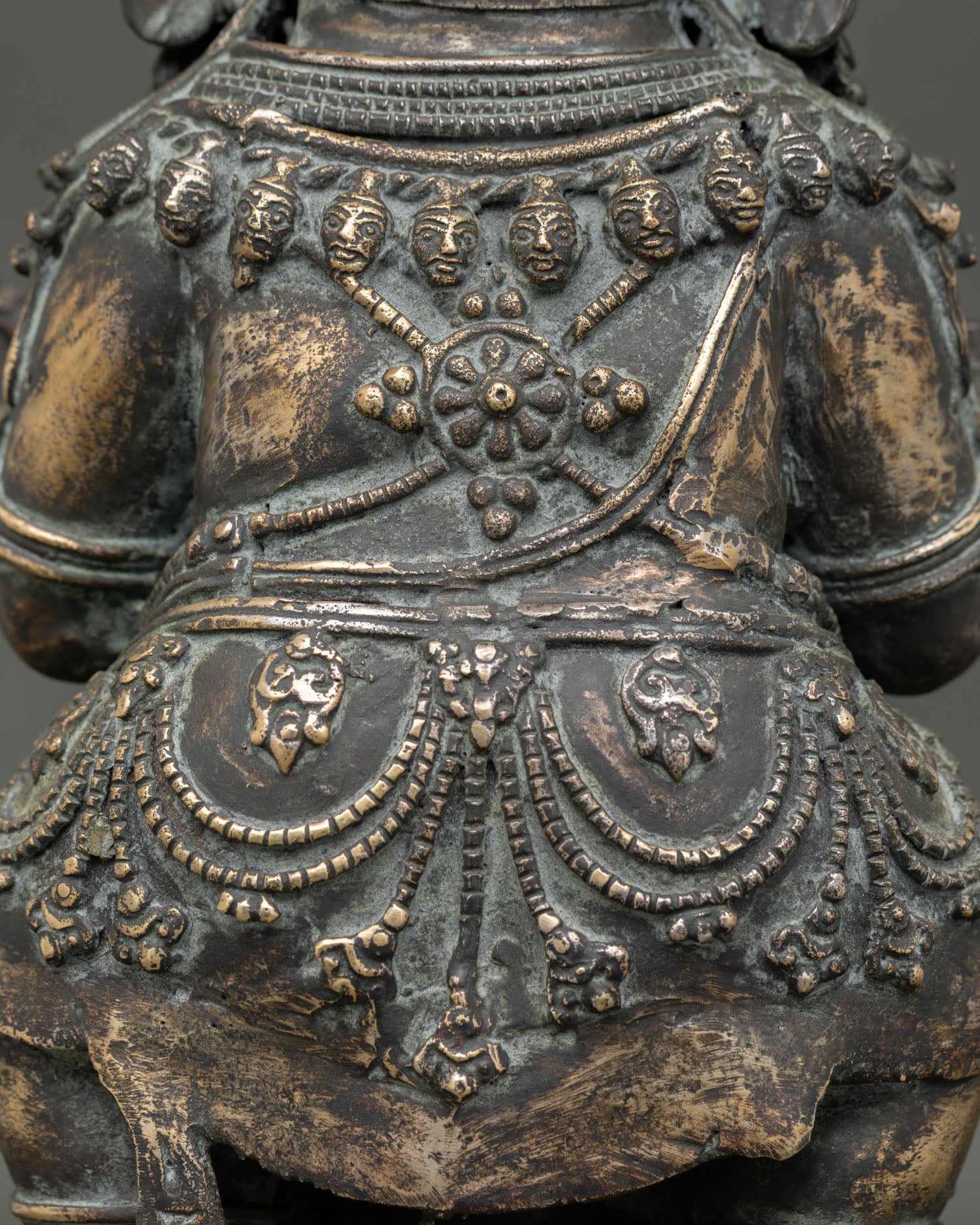 Sakya Mahakala Statue | Antique Finished Copper Buddhist Sculpture