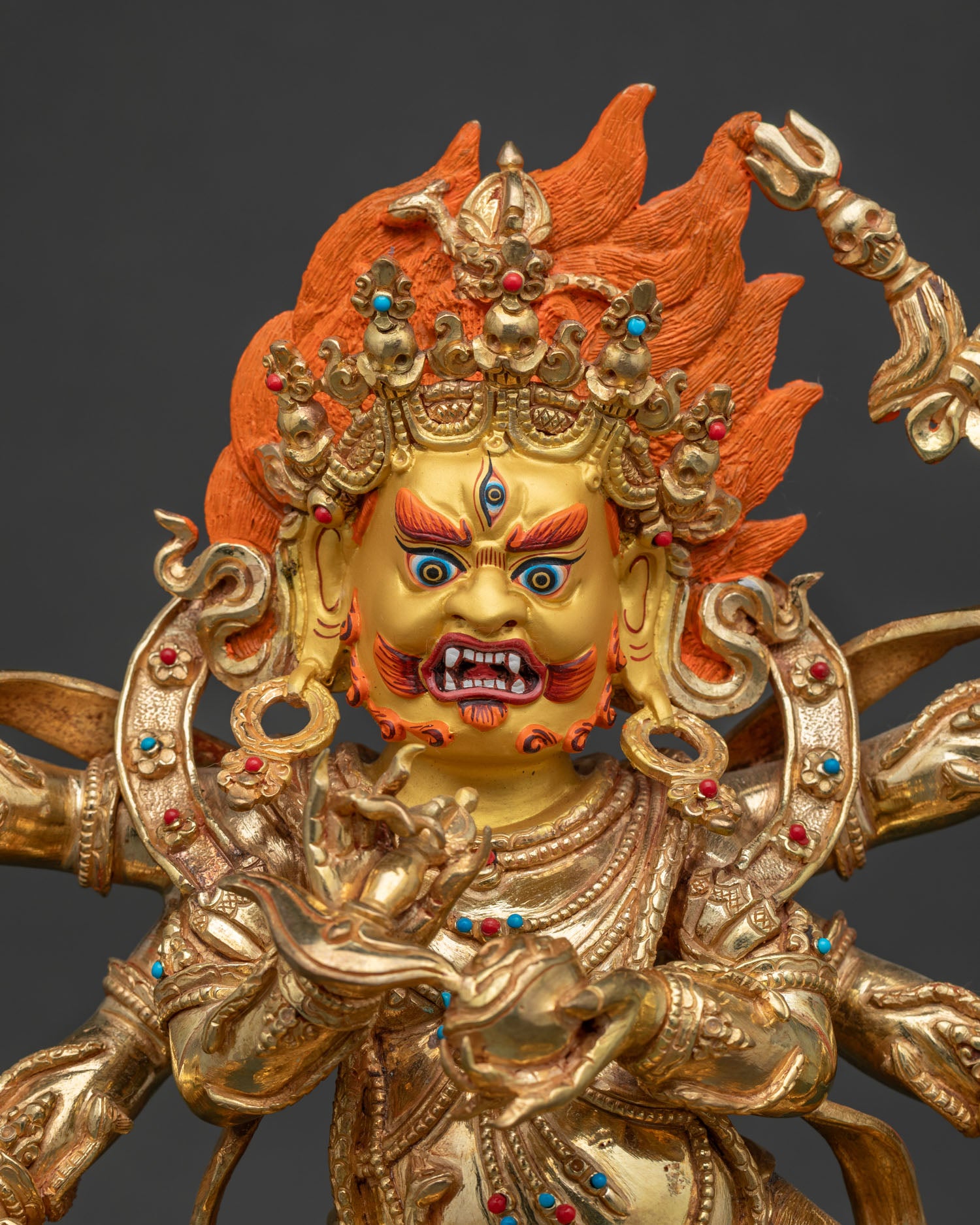 Six Arm Mahakala Statue