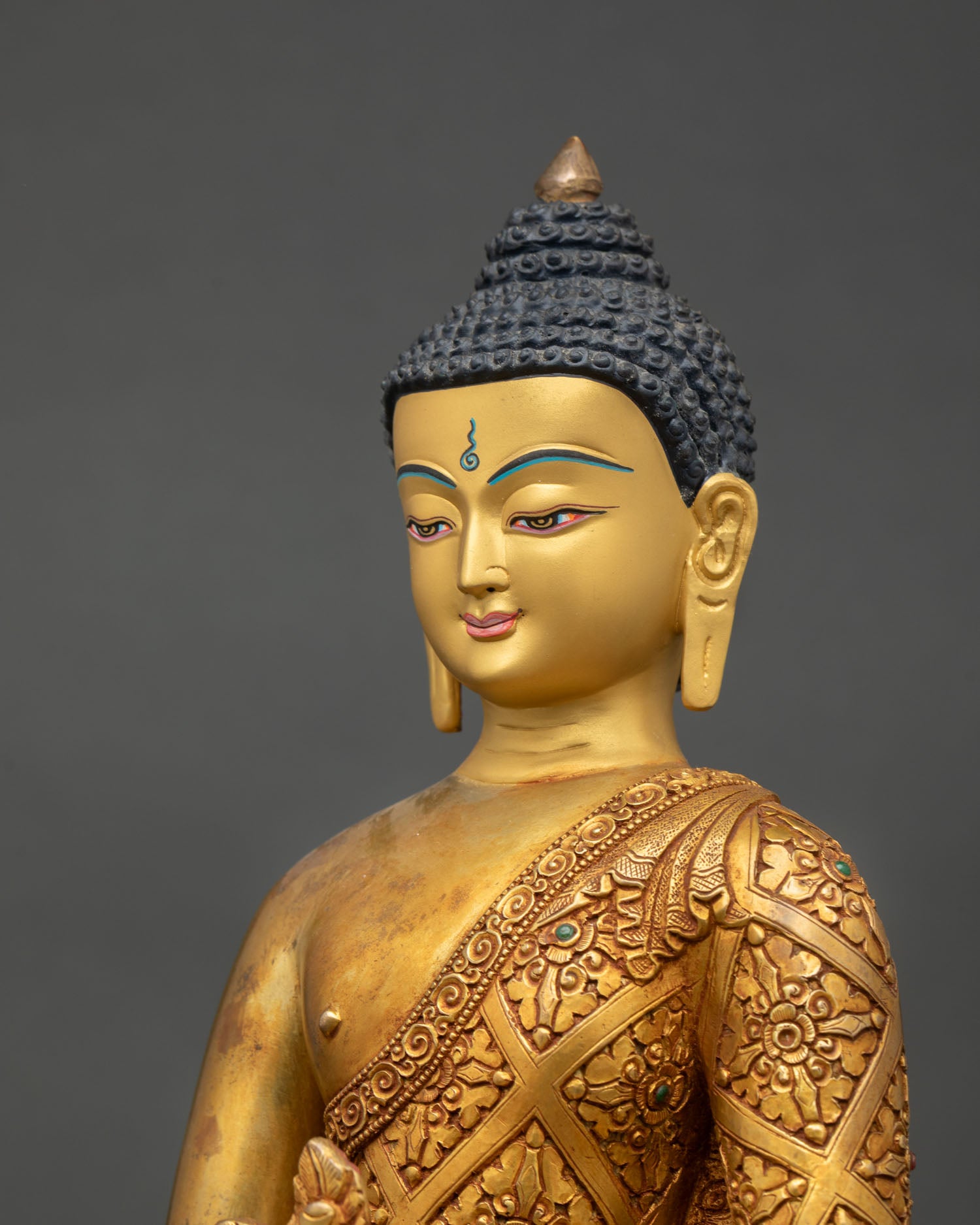 Medicine Buddha | 24K Gold Gilded Healing Buddha Statue