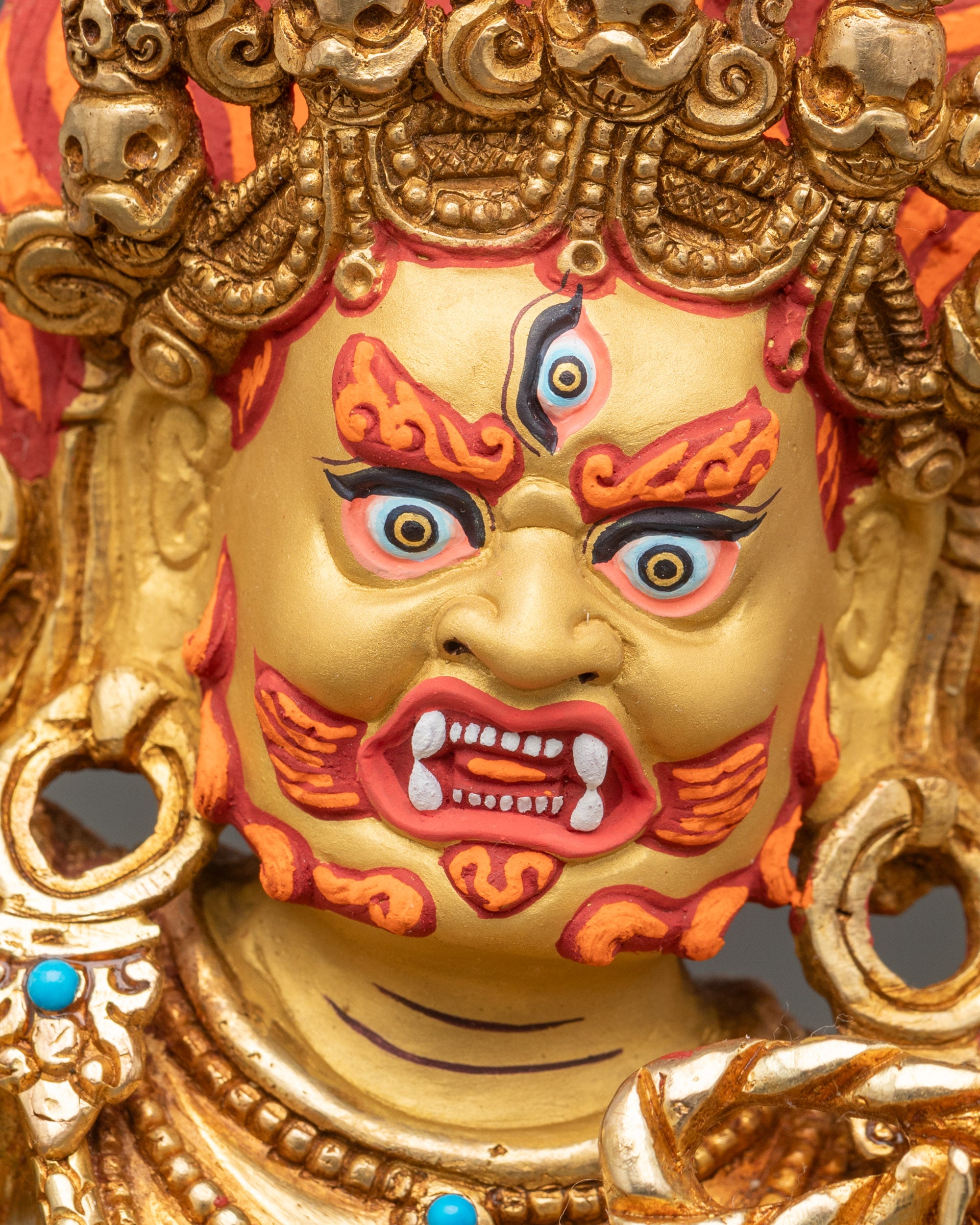 Himalayan Vajrapani Copper Statue | Buddhist Deity for Spiritual Power