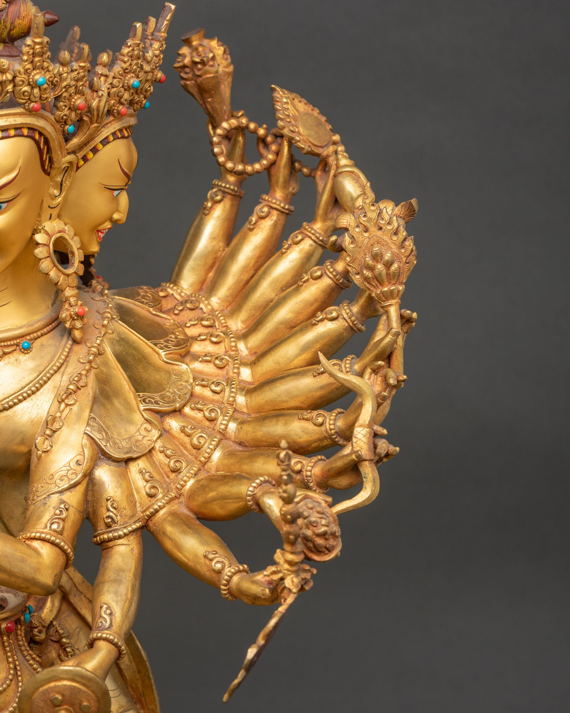 Handcrafted Kalachakra Statue | Anuttarayoga Tantra Deity Sculpture