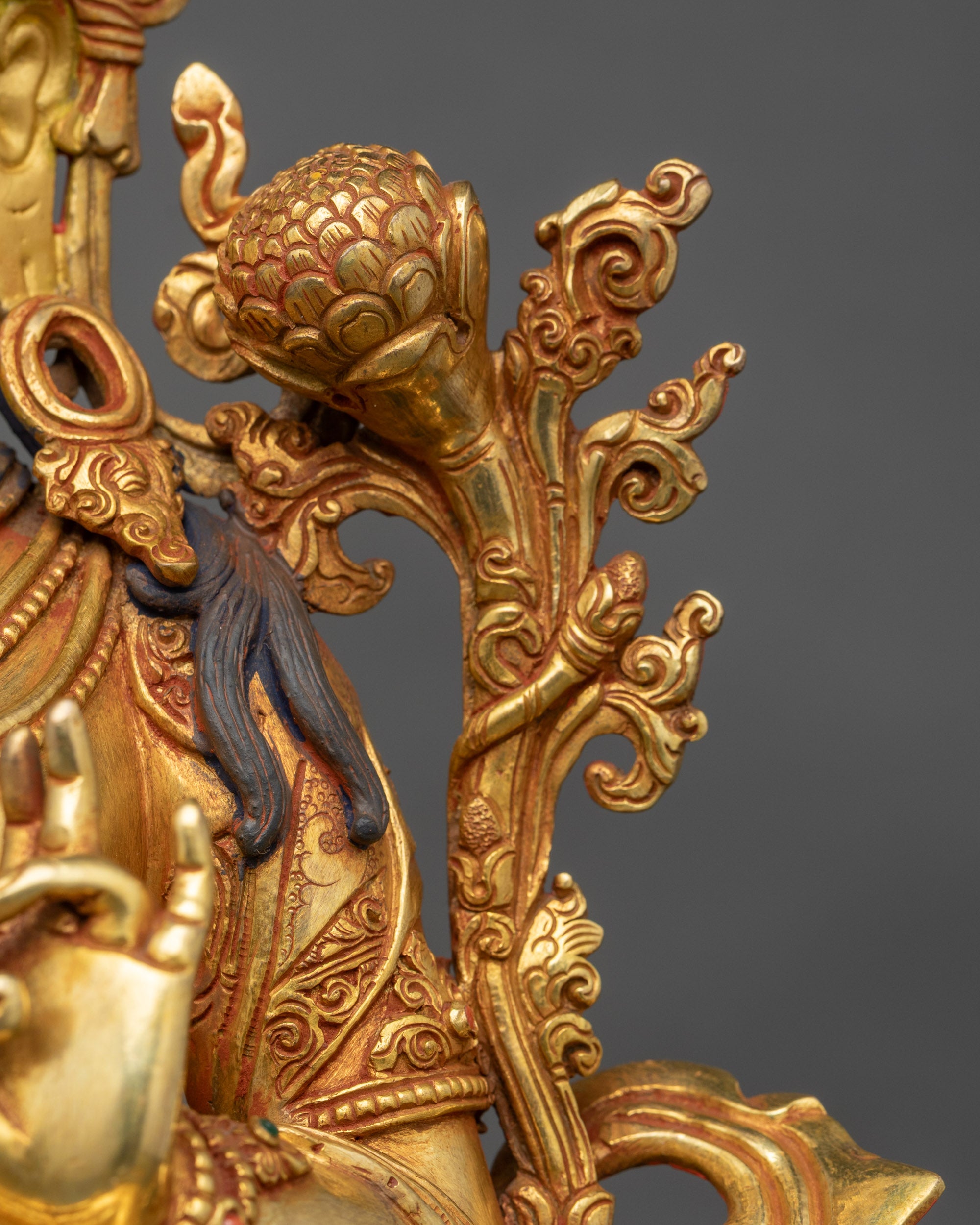 Blessed Green Tara Figurine | Handcrafted Nepalese Artwork