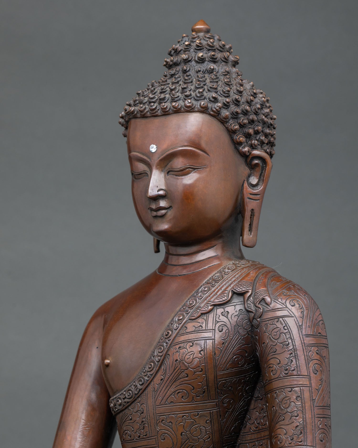 Shakyamuni Buddha Oxidized Copper Statue | Founder of Buddhism