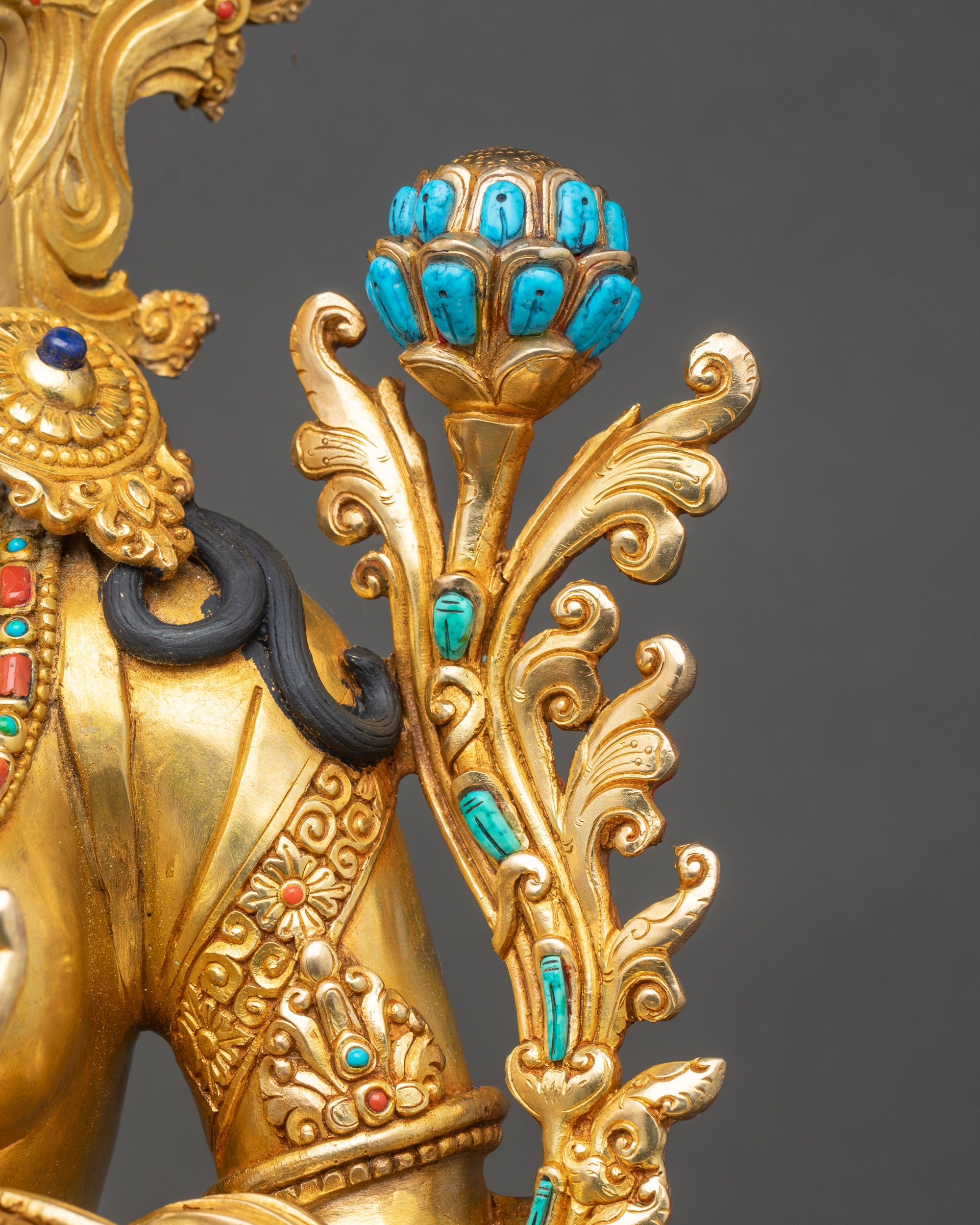 Green Tara Statue for Protection | Meditation & Home Decor