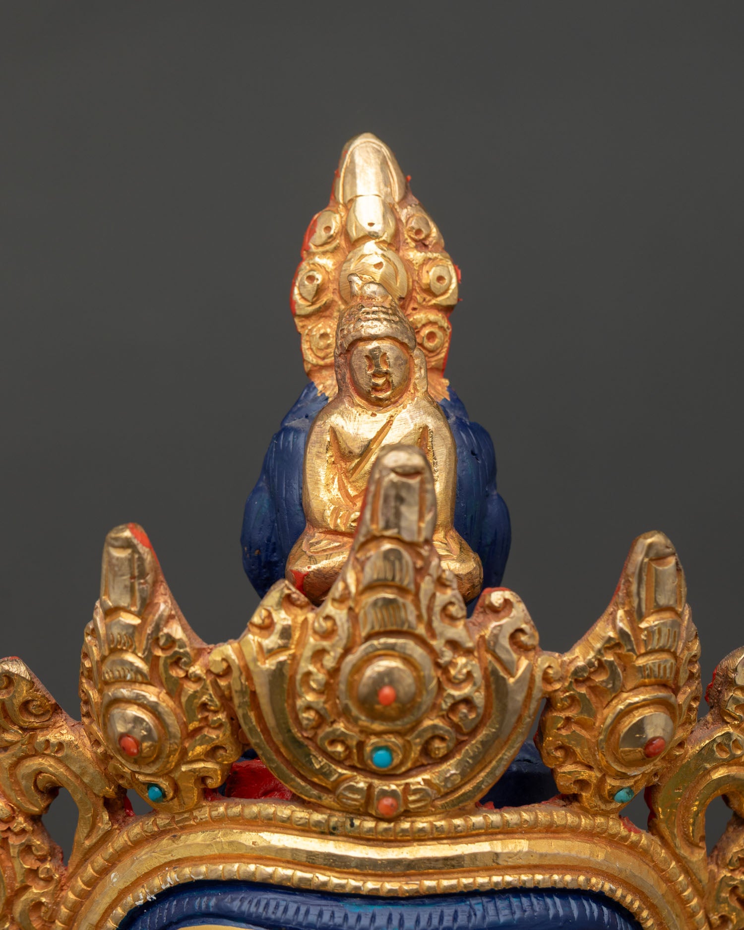 Chenrezig Statue | 24K Gold Gilded Copper Artwork