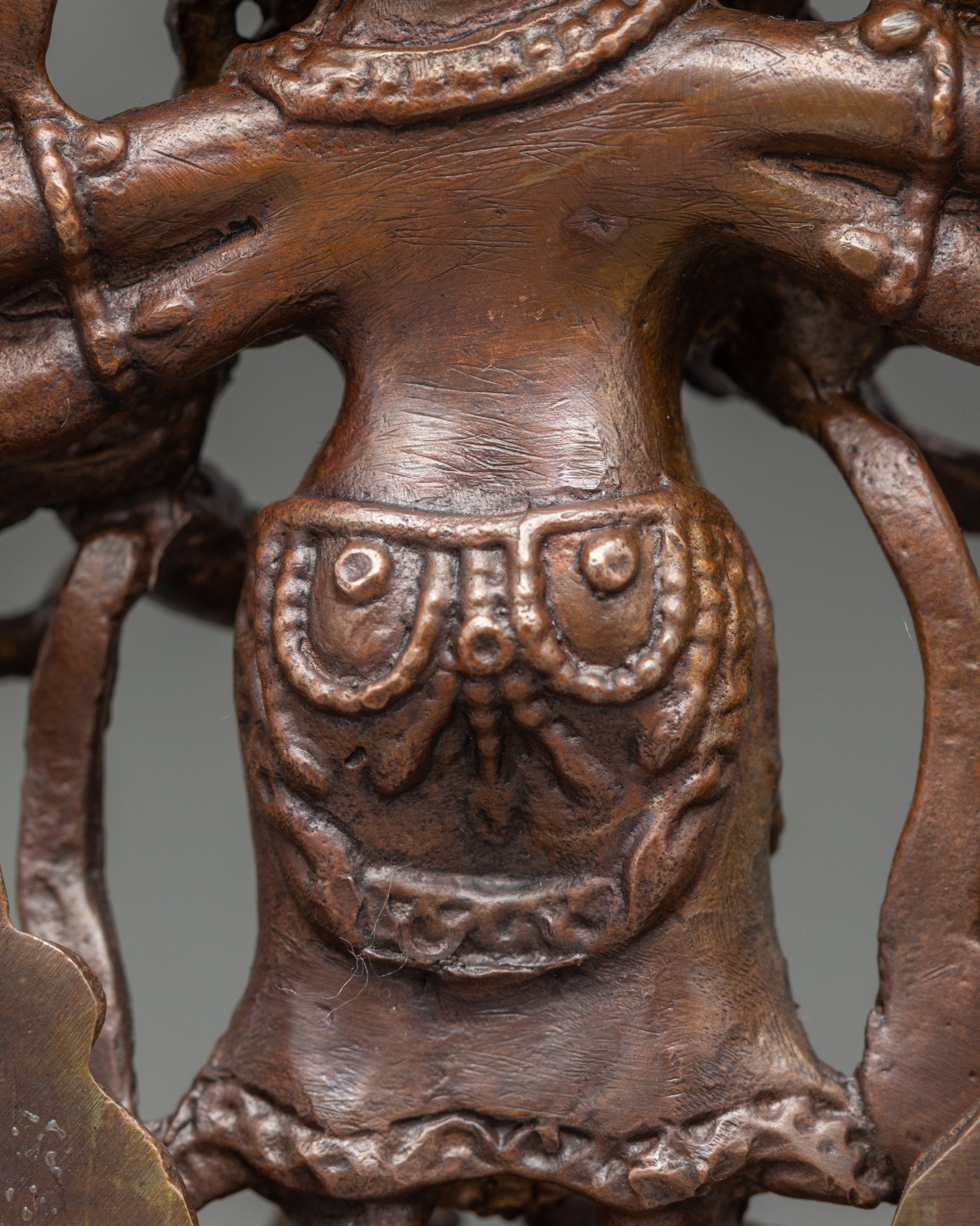 White Mahakala Statue | Dharma Protector Art from Nepal