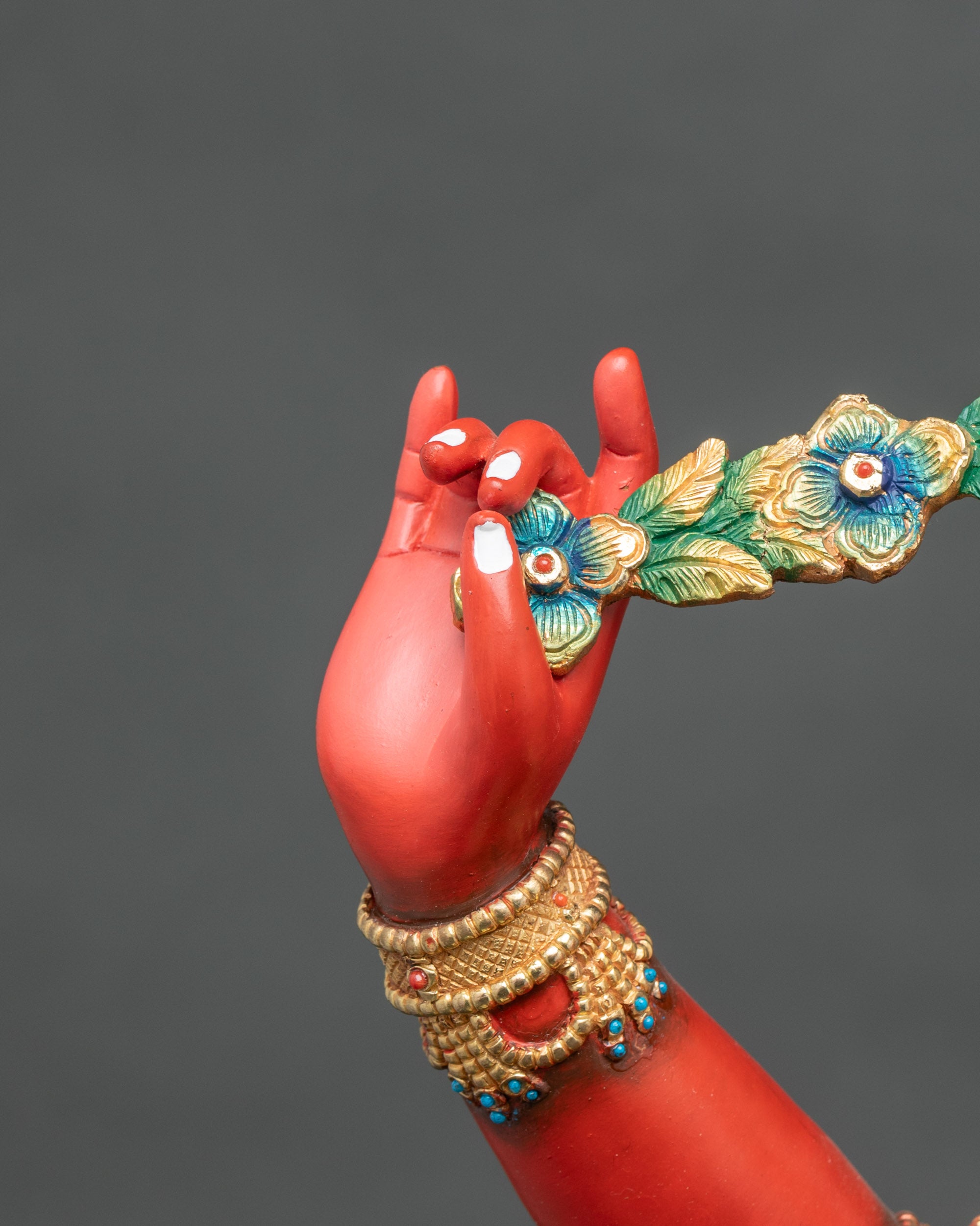 Tantric Kurukulle Statue | Magnetizing Rigje Lhamo Figurine from Nepal