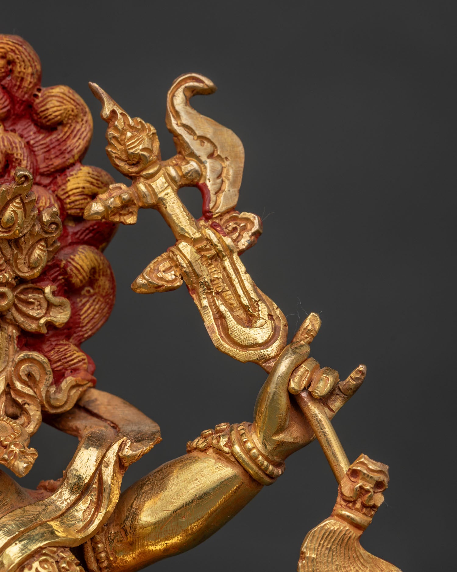White Mahakala Statue | Invoke Protection and Spiritual Strength