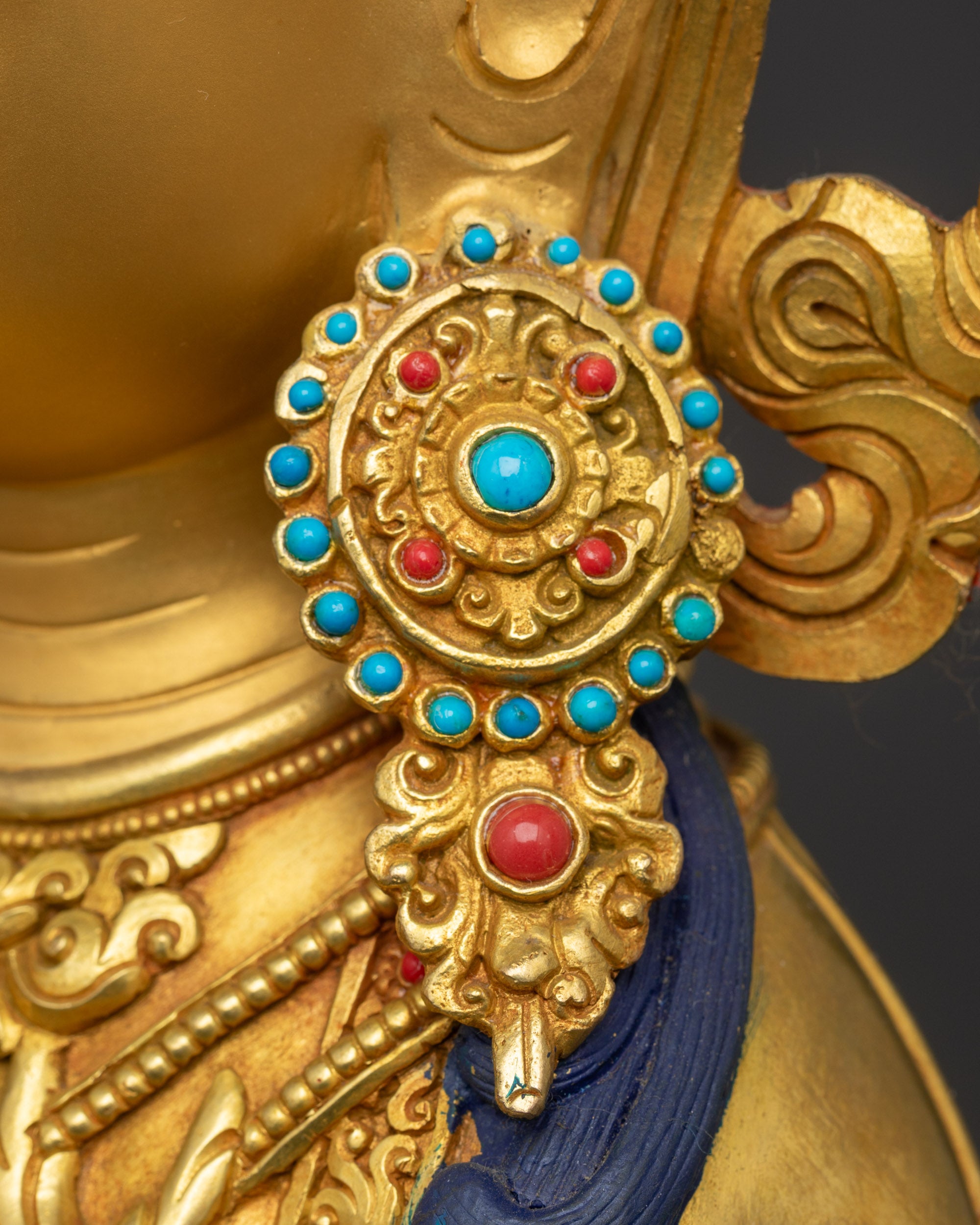 Handmade Bodhisattva Chenrezig Statue | Tibetan Meditation Sculpture