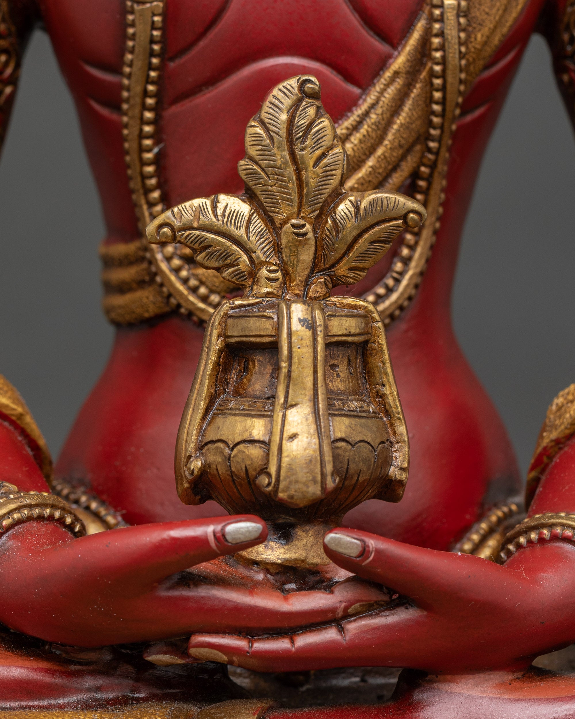 Amitayus Buddha Statue for Longevity | Handcrafted Nepalese Gold Art