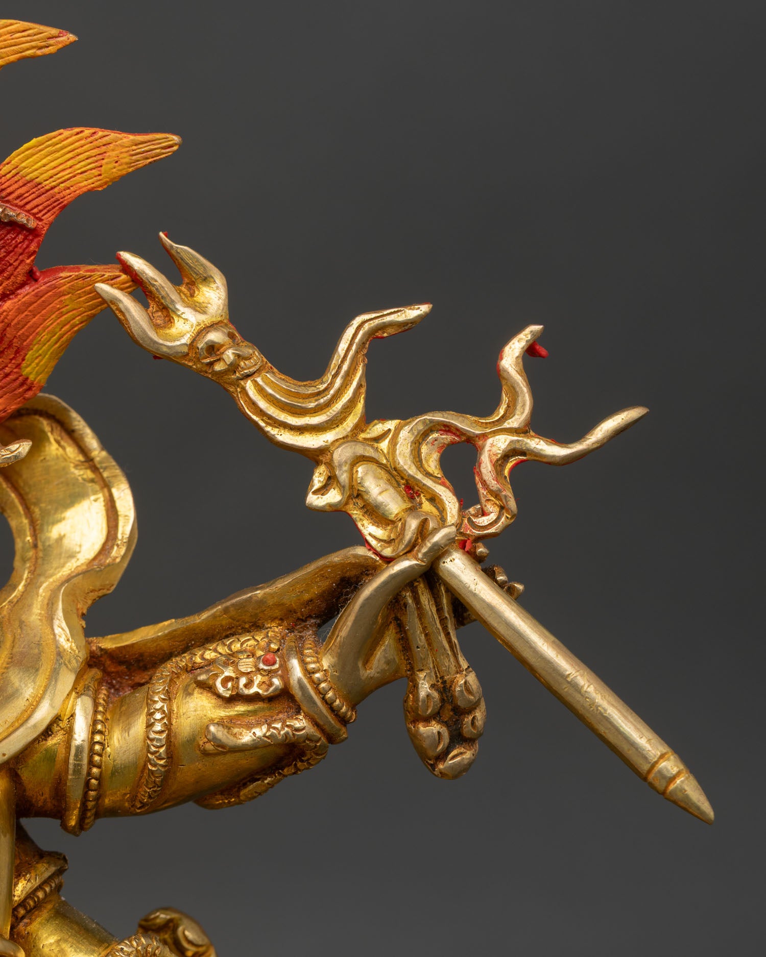Six-Armed Mahakala Statue | Handicrafted Nepalese Sculpture