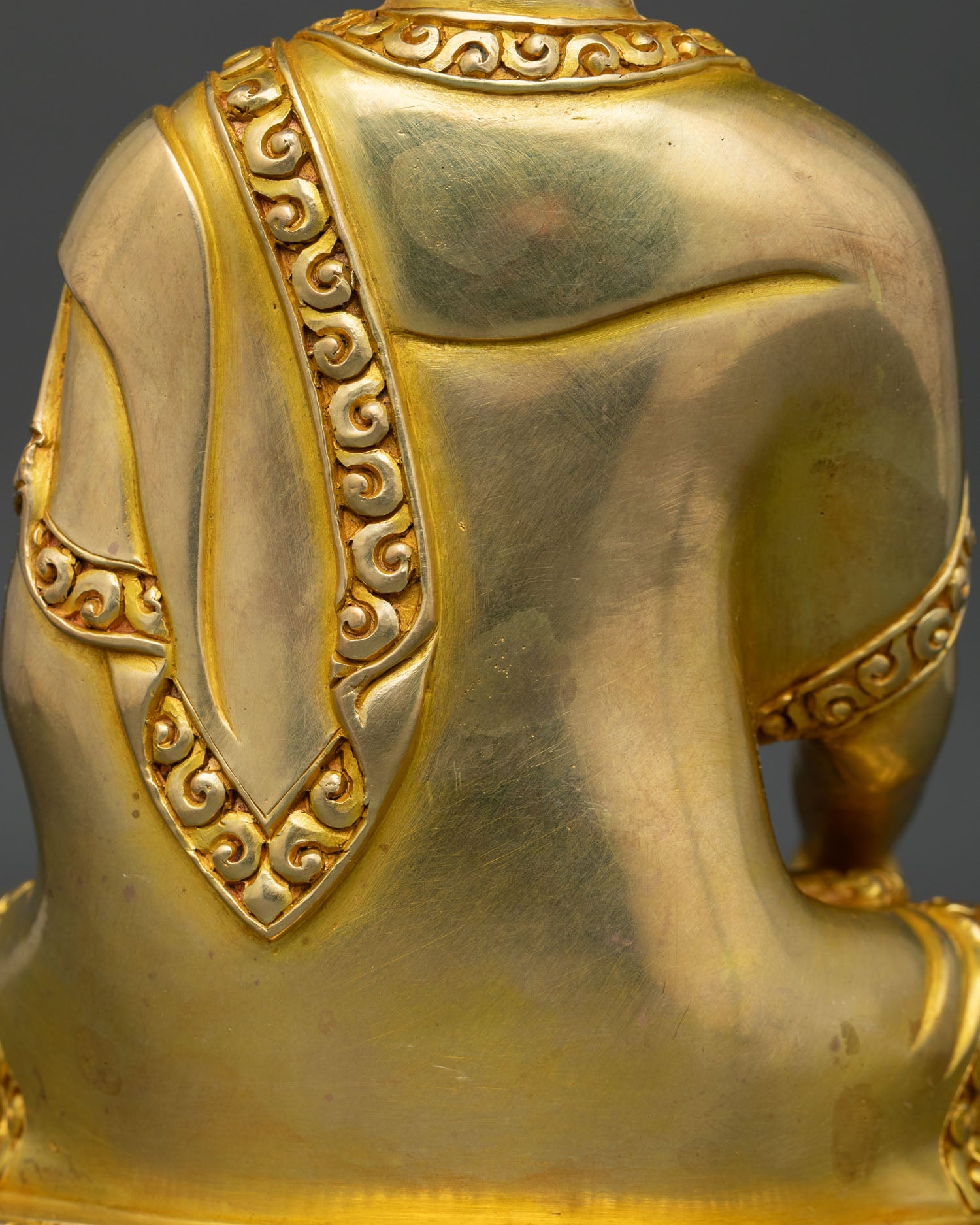 Shakyamuni Buddha Statue | 24K Gold-Fire Gilded Copper Art