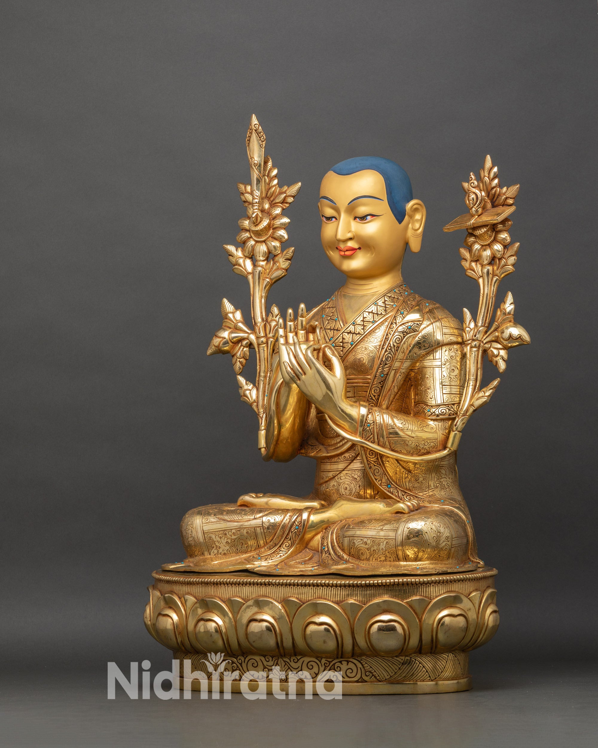 Buddhist Tsongkhapa Set | Handcrafted Trio Set of Buddhist Masters