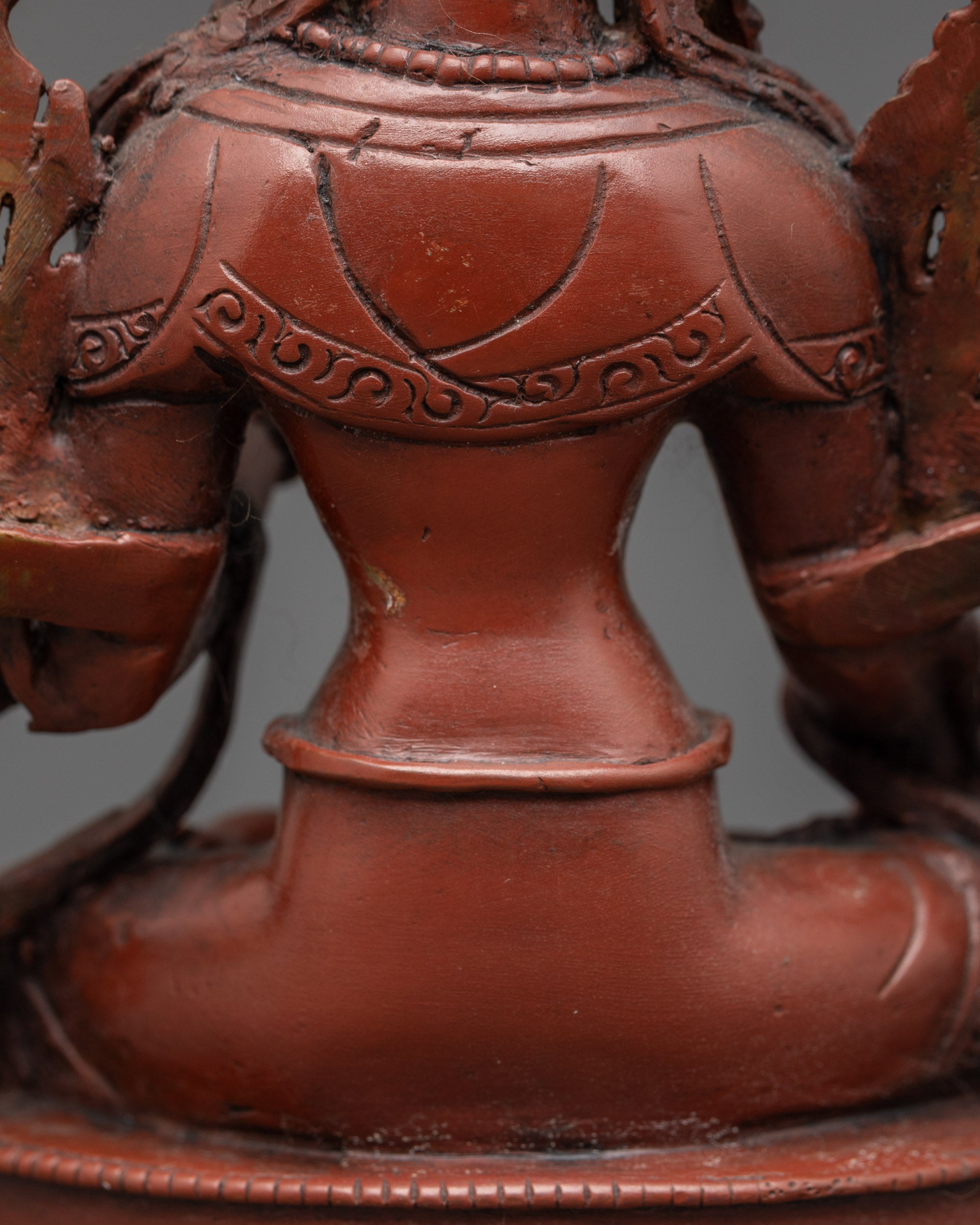 Oxidized White Tara Meditation Sculpture | Traditional Himalayan Art