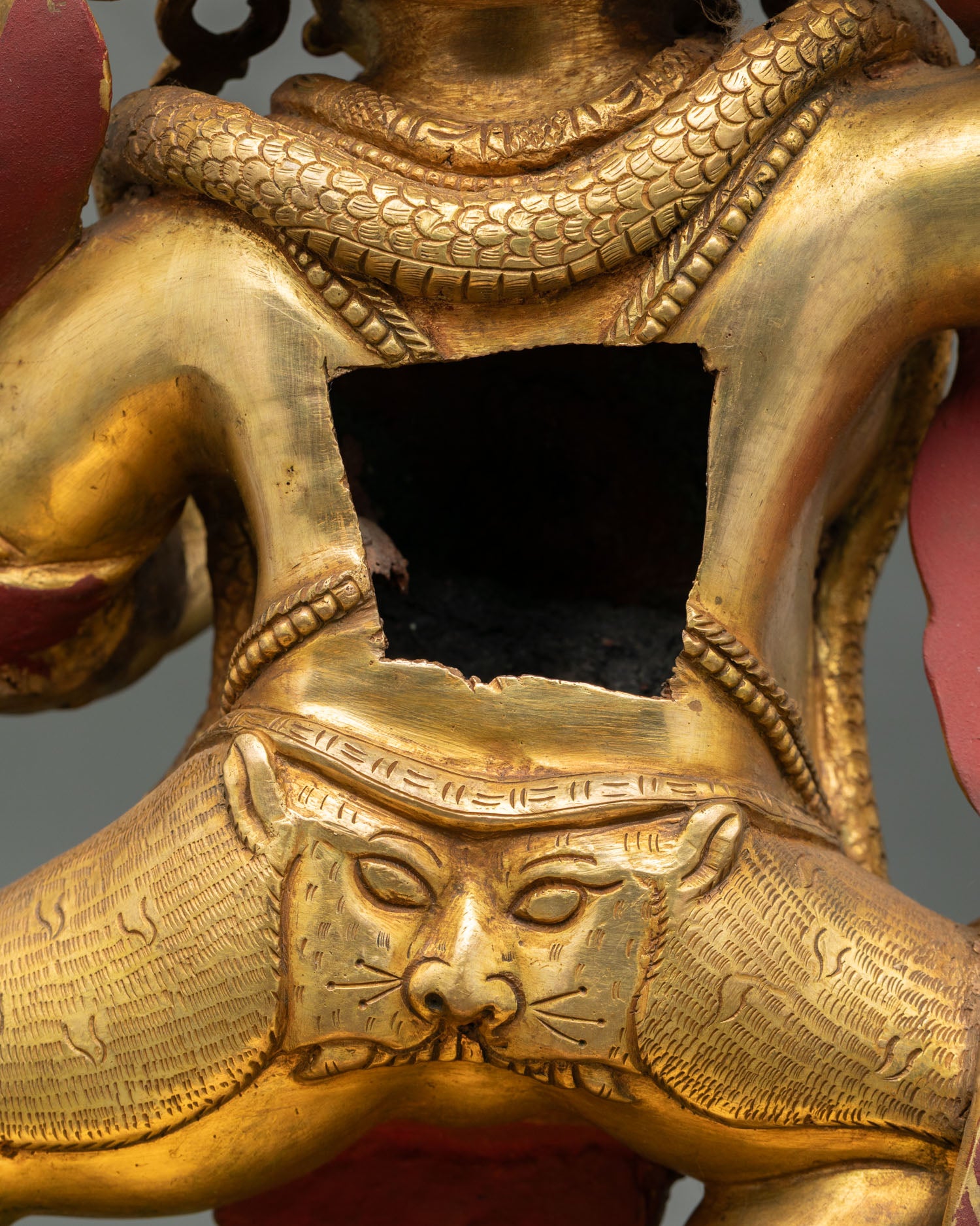 Vajrapani Statue | Handmade 24K Gold-Fire Gilded Copper Art