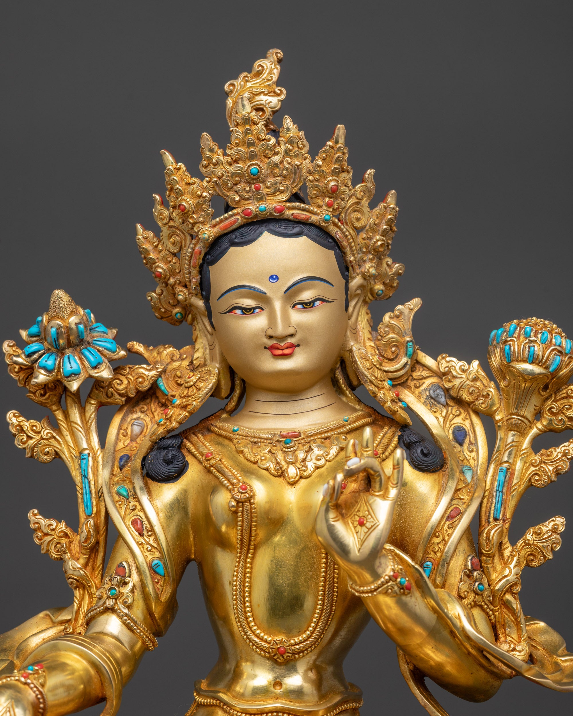 Green Tara Statue