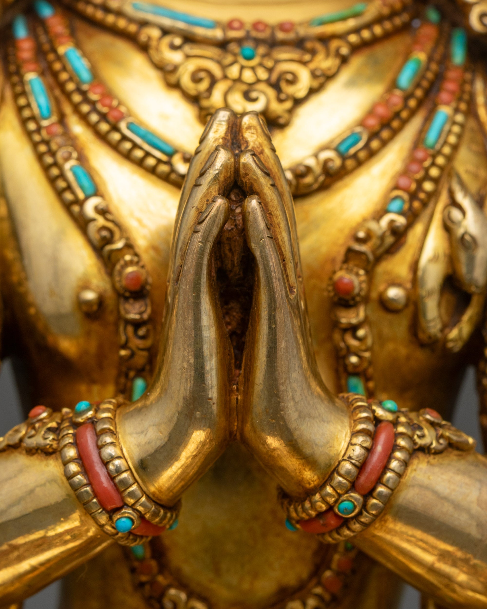 Avalokiteshvara Figurine | Handcrafted Himalayan Devotional Art