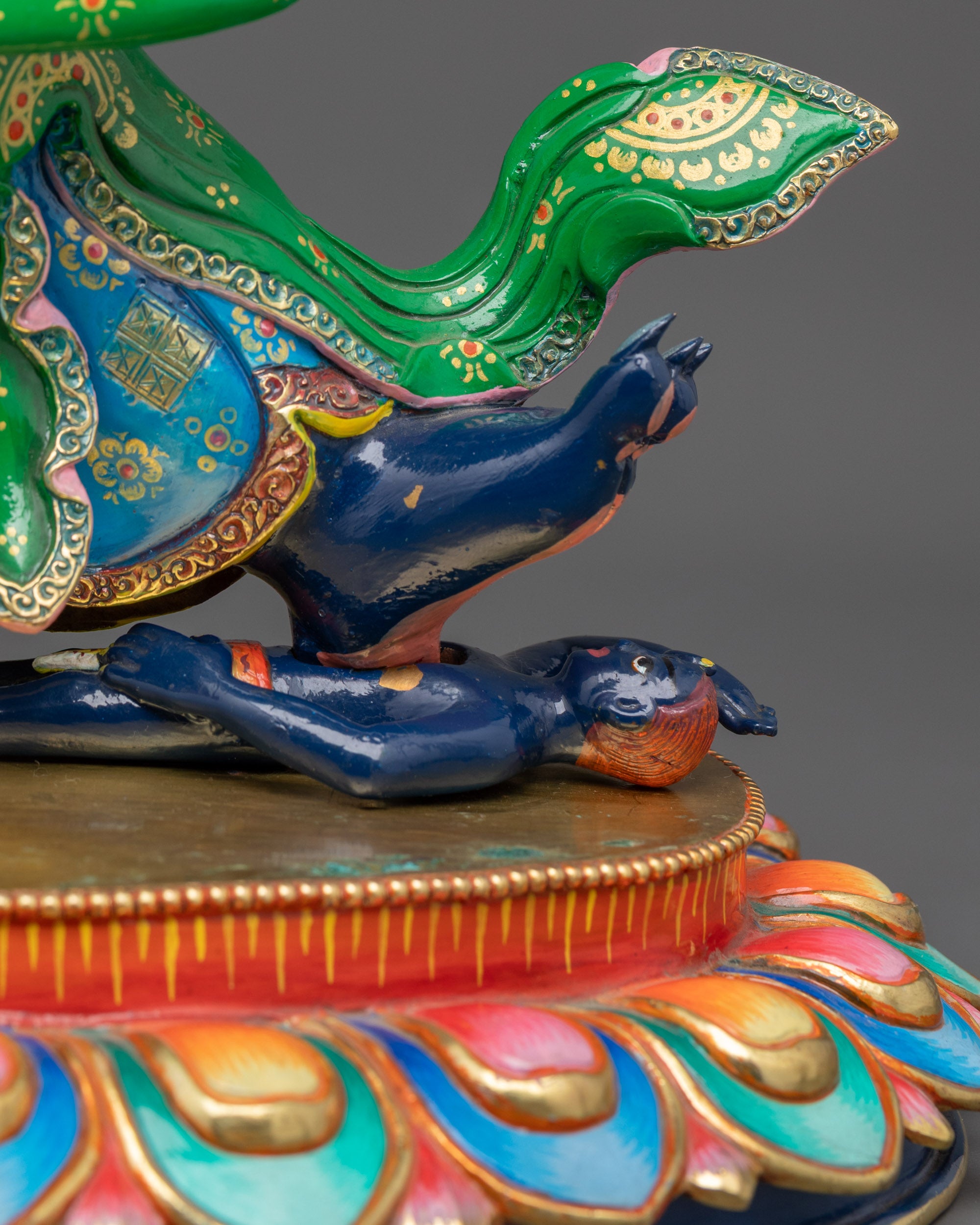 Mahakala Bernagchen Statue | Lost Wax Crafted Wrathful Deity Nepal